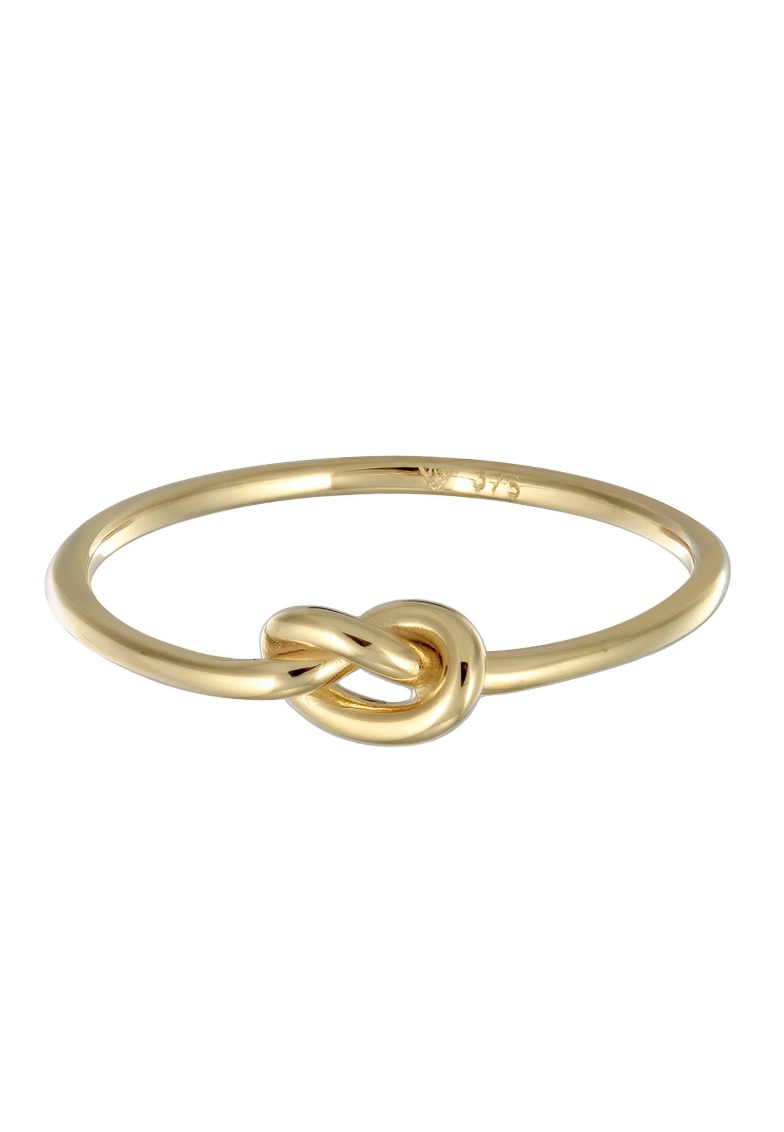 Elli Premium Fingerring Knoten 375 Gelbgold, günstig online kaufen