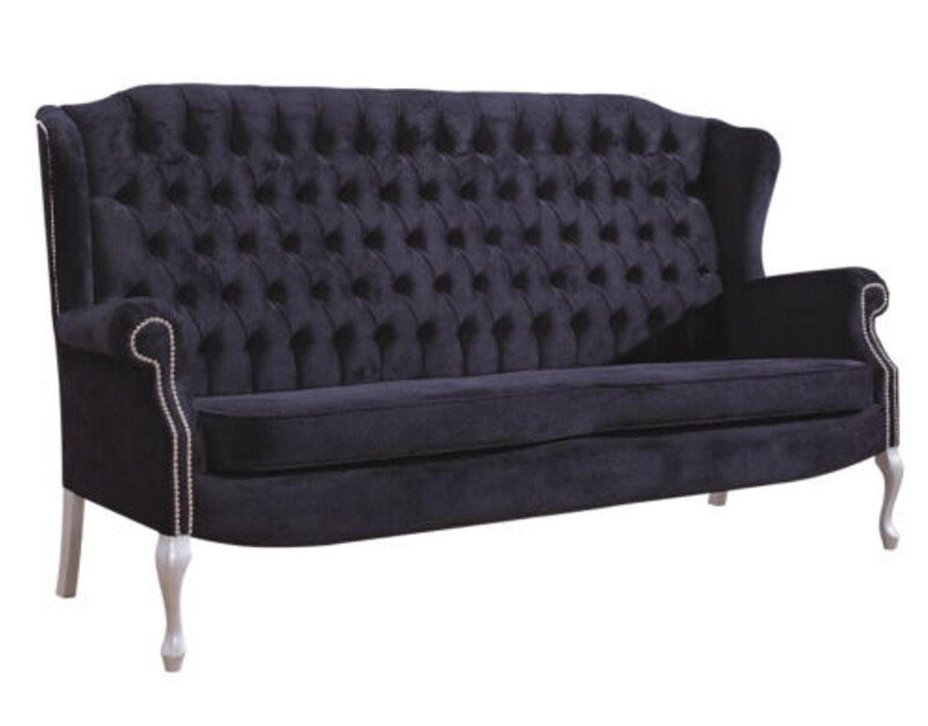 JVmoebel 3+1 Made Klassische Sofagarnitur Europe Blaue Sitzer Chesterfield Couchen, in Sofa Sofa