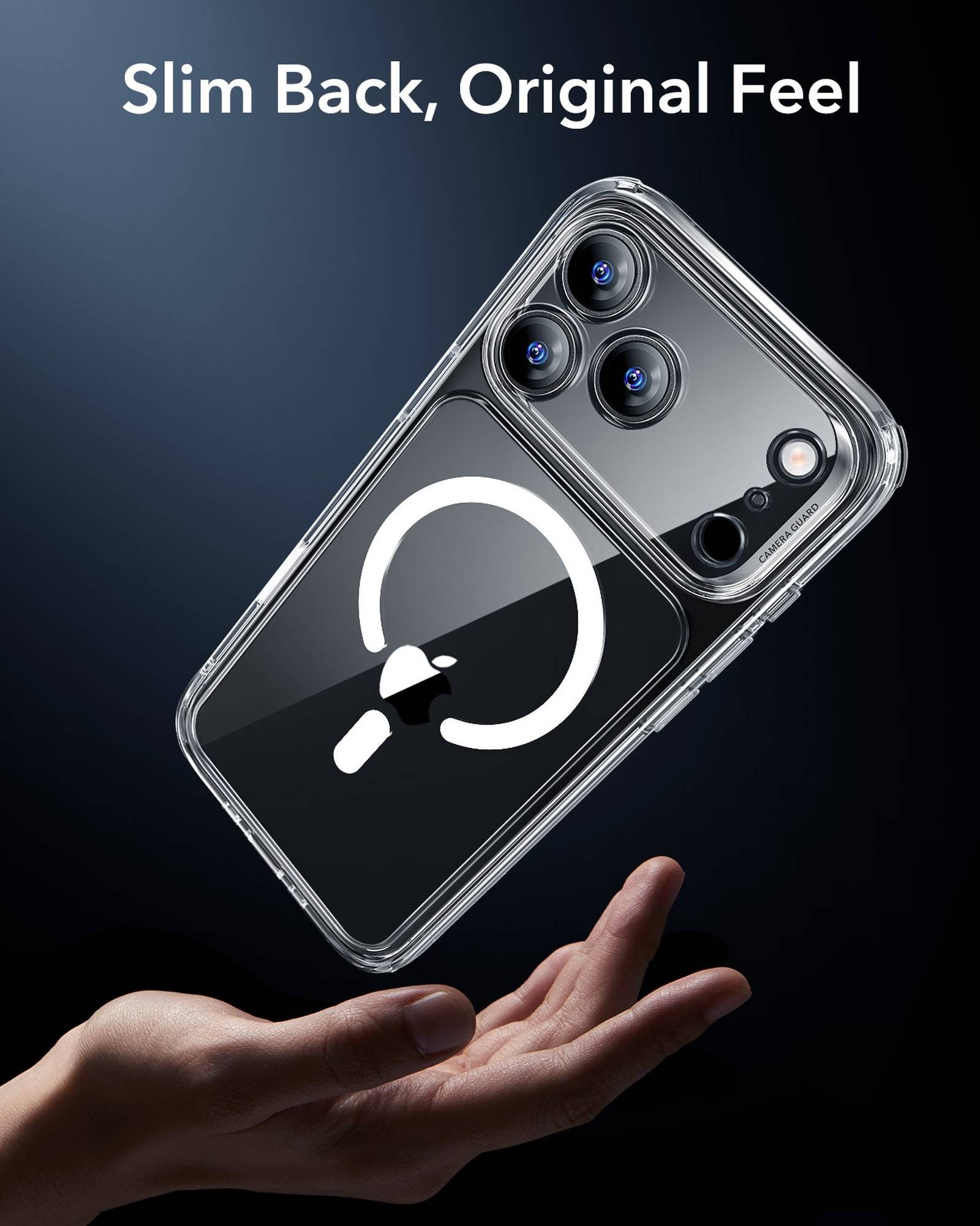 ESR Handyhülle Classic Hybrid HaloLock Case für iPhone 17 Pro, Kamerasteuerung Taste, 3,3m Fallschutz, 1,5kg Magnetkraft – Bild 2 von 5