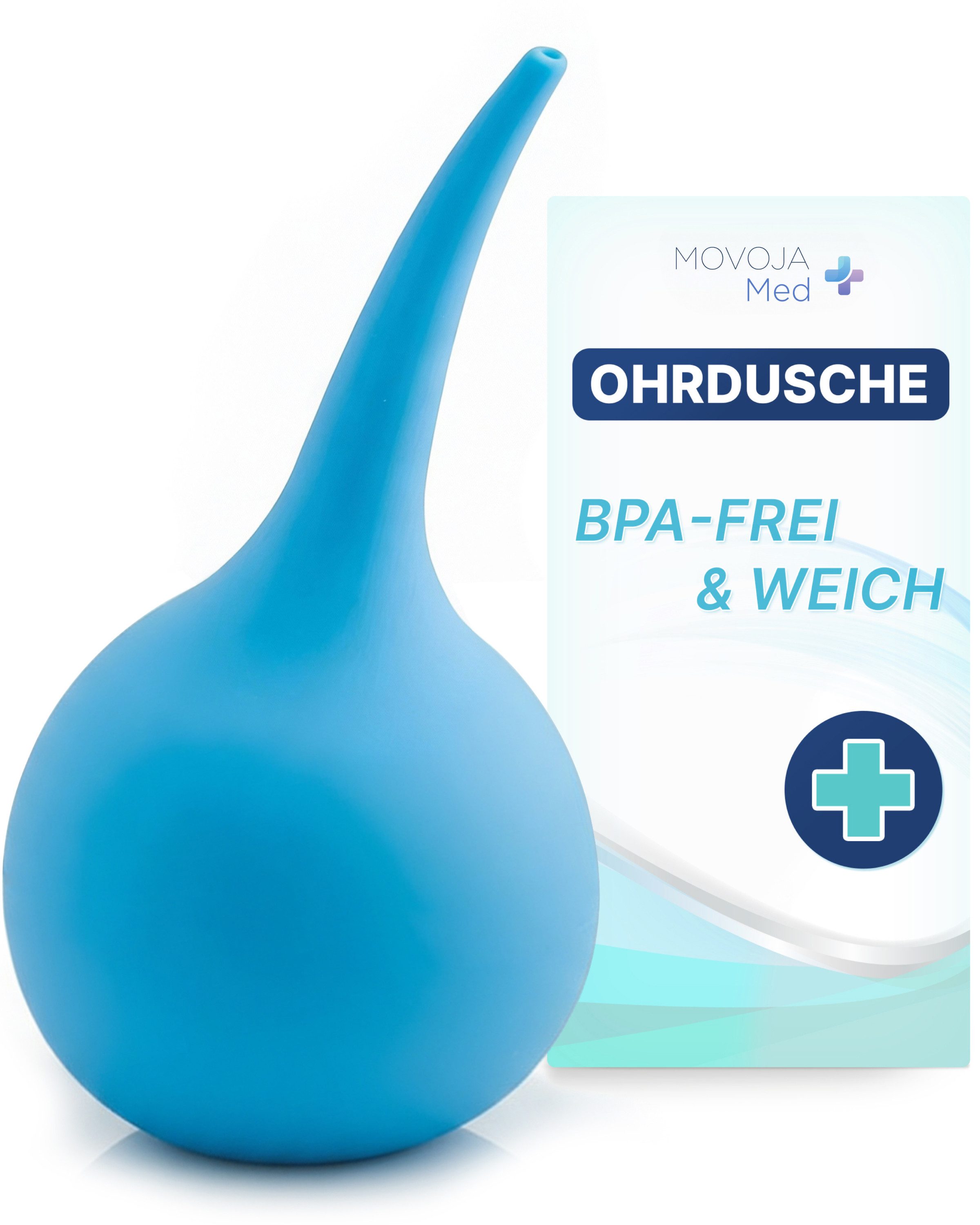 MOVOJA Ohrenreiniger 135 ml Ohrreiniger für Babys, Kinder & Erwachsene, 1-tlg., wiederverwendbare, hygienisch