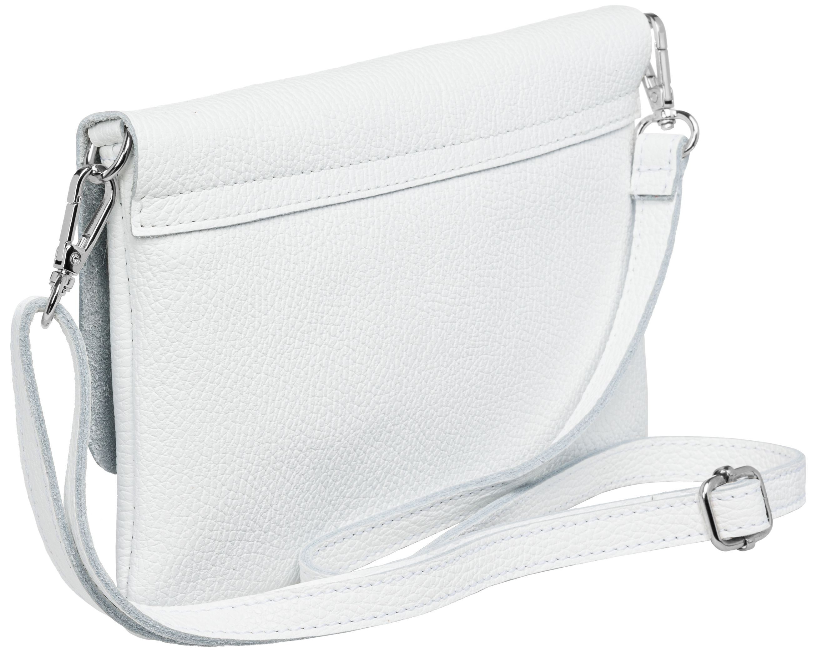 Caspar Clutch Abendtasche Damen Leder Handtasche - CLASSIC LINE - Modell No.835, leicht, elegant & unempfindlich - 100% Echtleder - Handmade in Italy