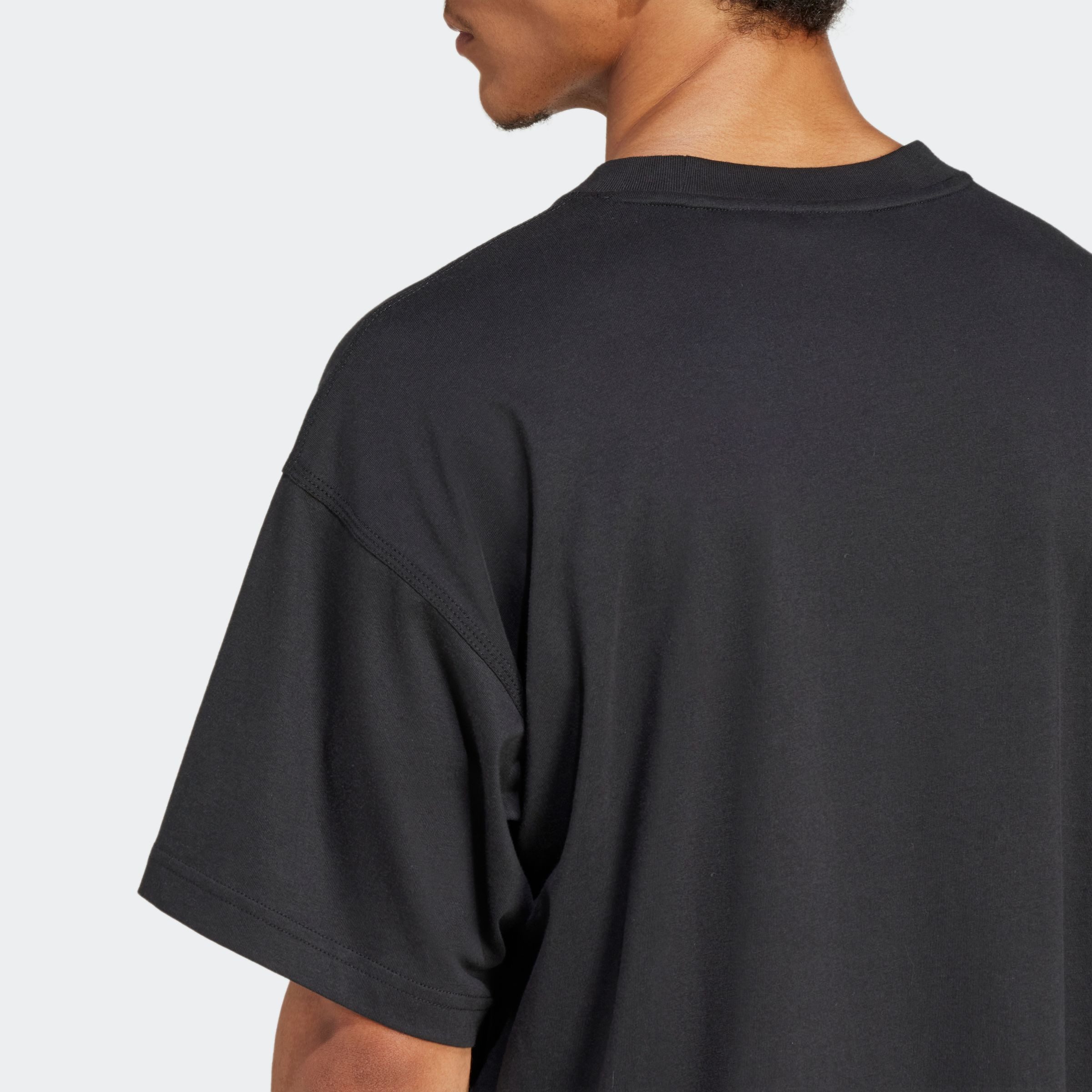 adidas Originals T-Shirt TREFOIL ESSENTIALS OVERSIZED mit geripptem Rundhalsausschnitt, Kurzarm, ohne Verschluss – Bild 3 von 5