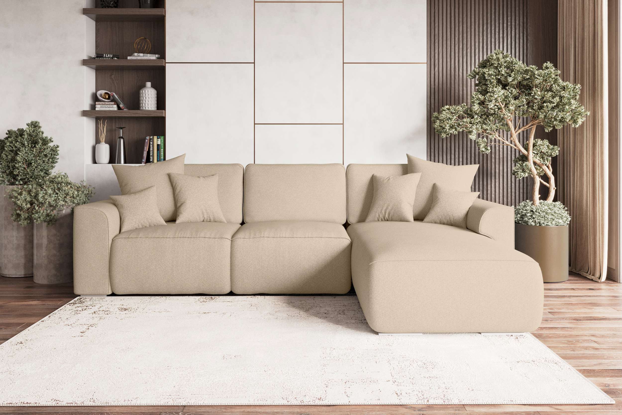 99rooms Ecksofa Gusto, Sofa L-Form, Eckcouch, mit abnehmbaren Kissen,Rundum günstig online kaufen