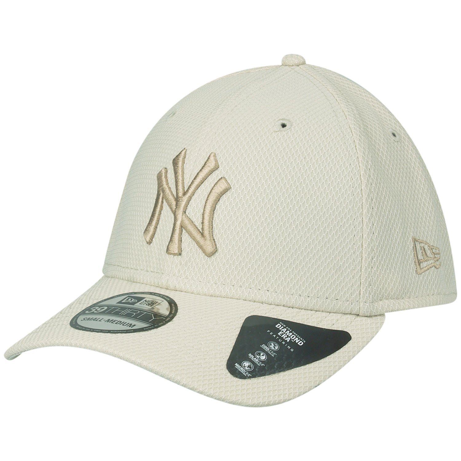 New Era Flex Cap 39Thirty StretchFit DIAMOND New York Yankees Beige