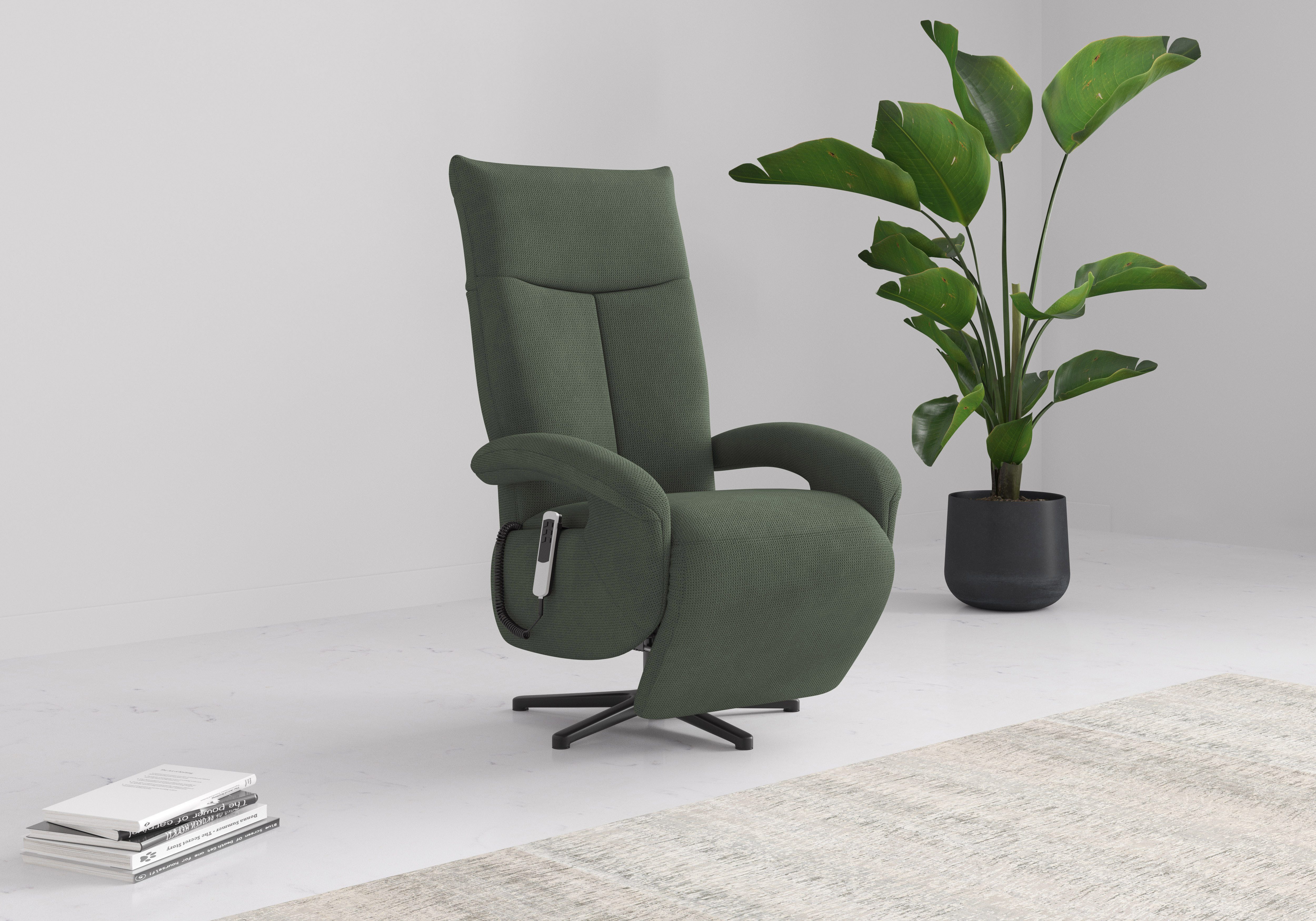 sit&more TV-Sessel Emely, inkl. Kopfteilverstellung & 360° Drehfunktion, wahlweise mit 2 Motoren, Akku & Aufstehhilfe