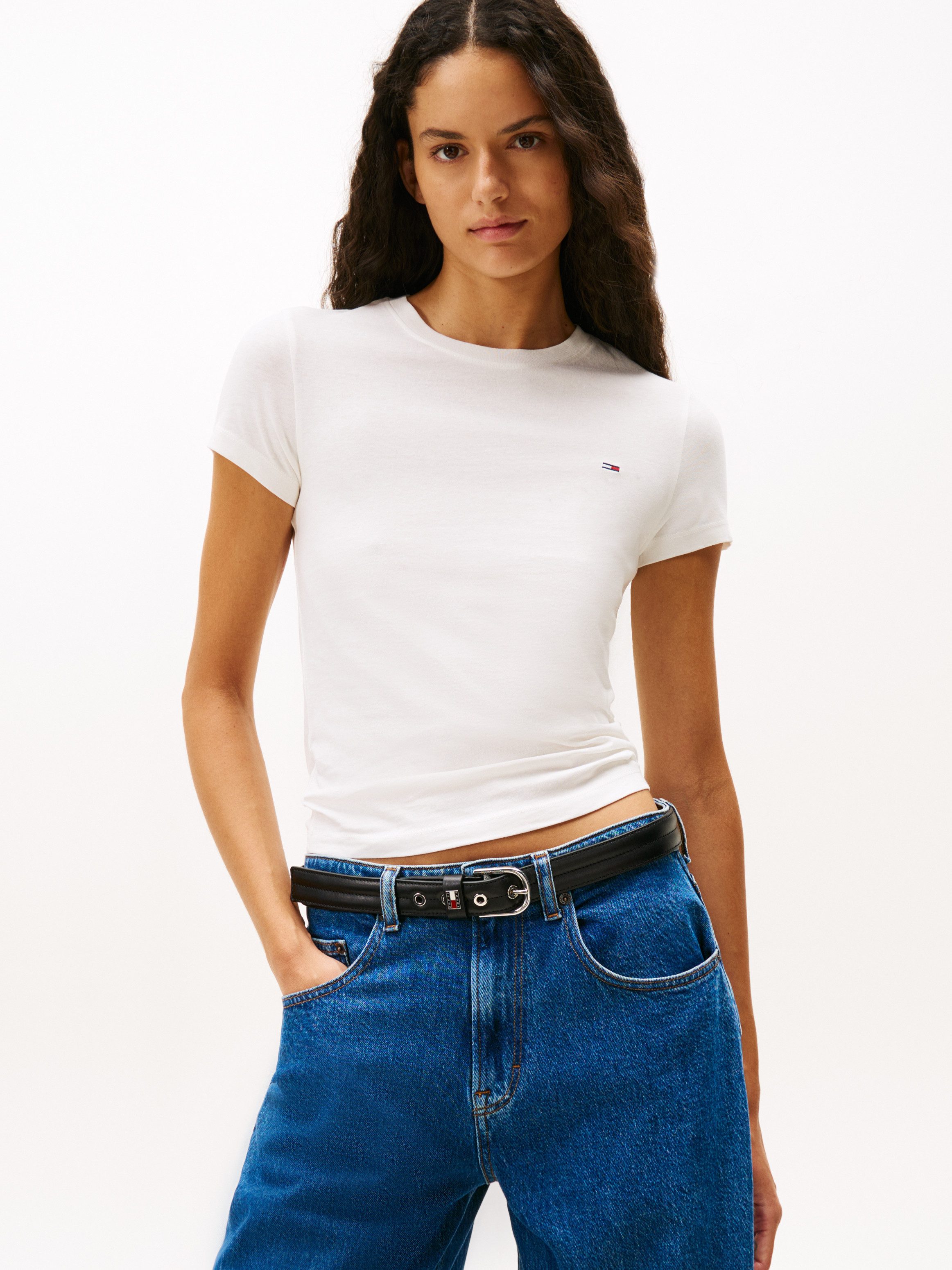 Tommy Jeans T-Shirt TJW 2PACK C-NECK TEE (Packung, 2-tlg., 2er) mit Logo-St günstig online kaufen