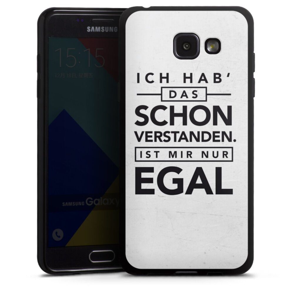 DeinDesign Handyhülle Sprüche Statement Schon verstanden, Samsung Galaxy A5  (2016) Silikon Hülle Bumper Case Handy Schutzhülle