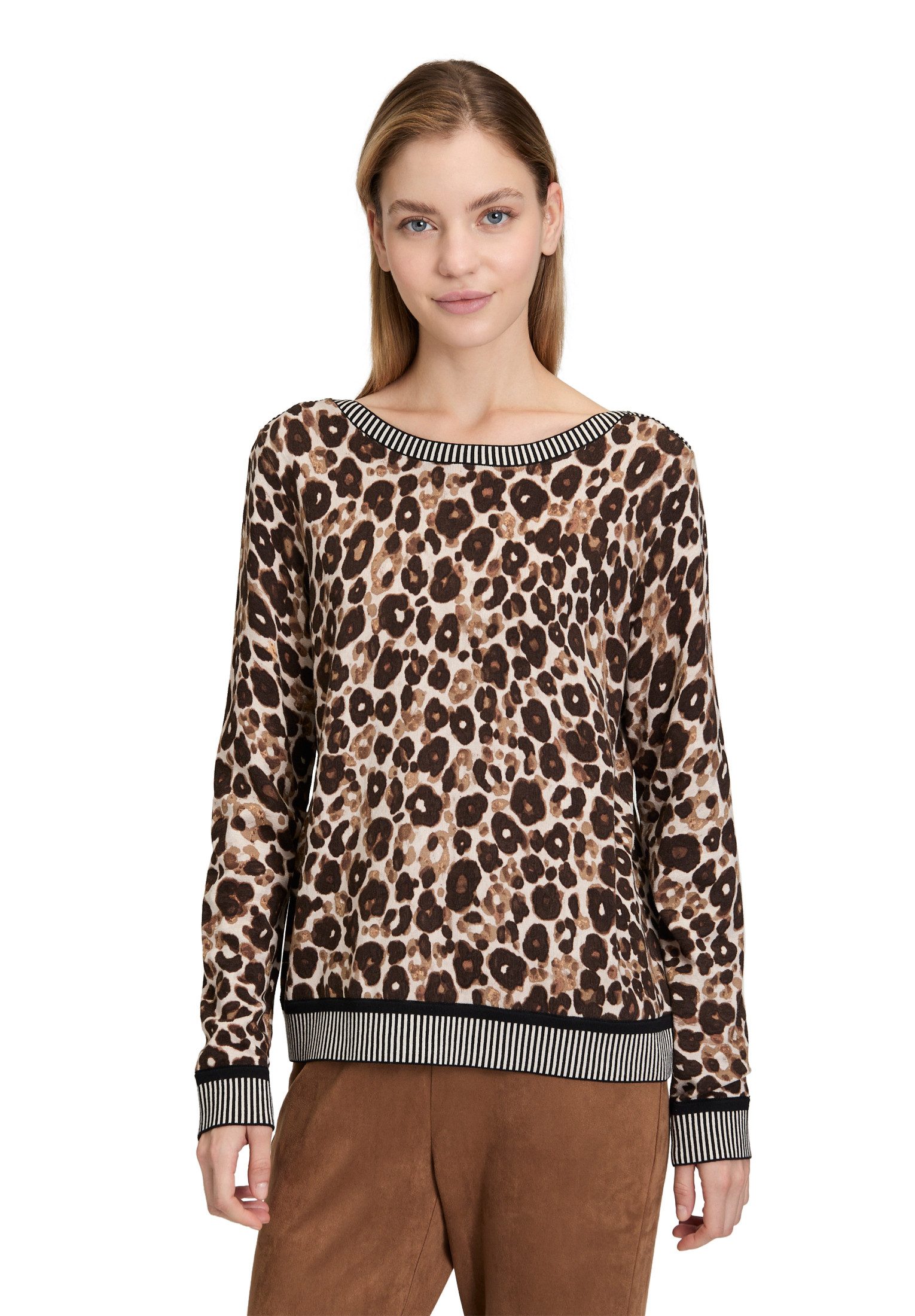 Betty Barclay Strickpullover Damen Strickpullover mit Animalprint (1-tlg) günstig online kaufen