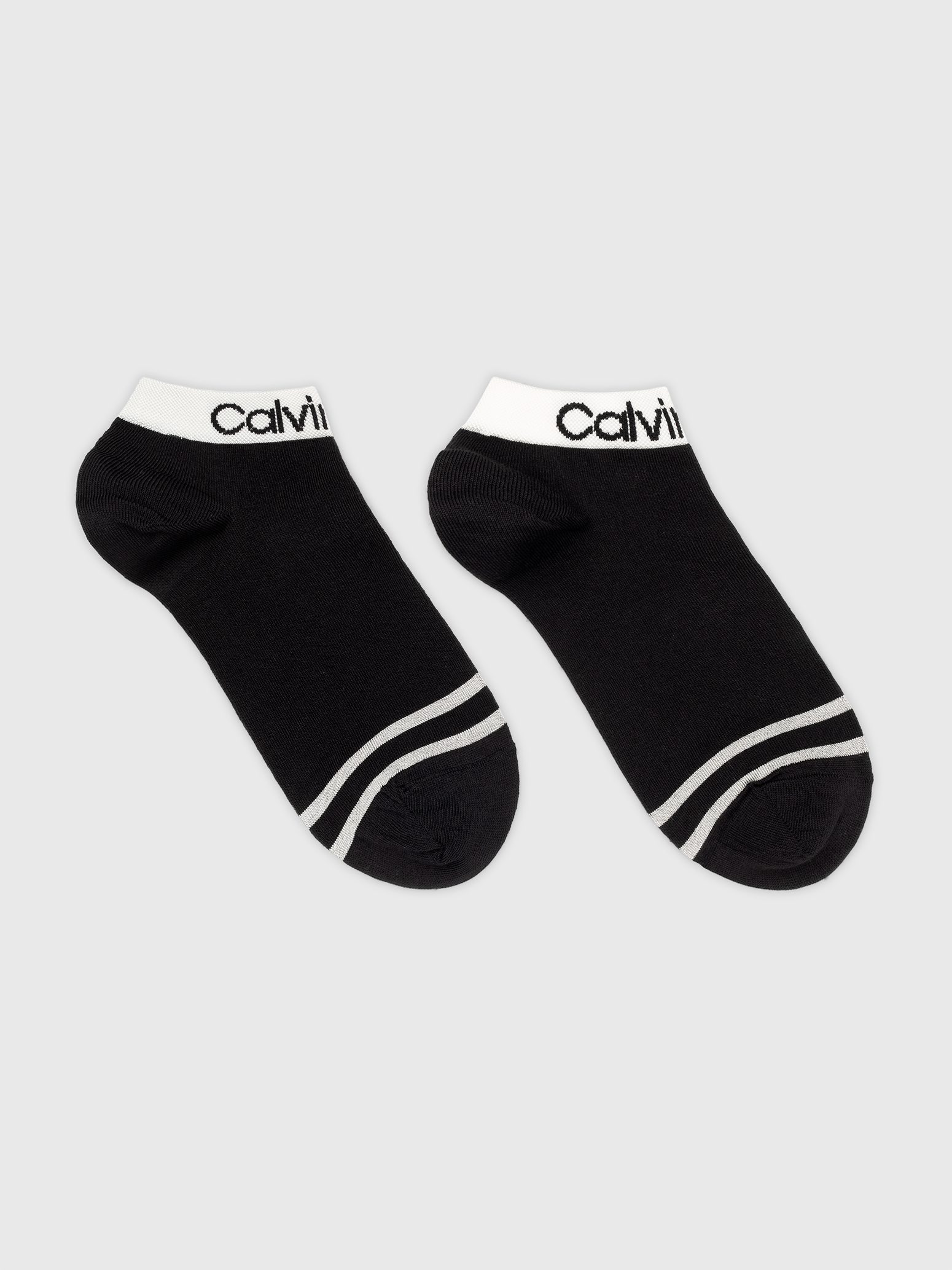 Calvin Klein Jeans Kurzsocken CK WOMEN QUARTER 2P LOGO WELT (2 Paar) Coolmax-Garn, Einheitsgröße passend von 37-41 – Bild 2 von 3