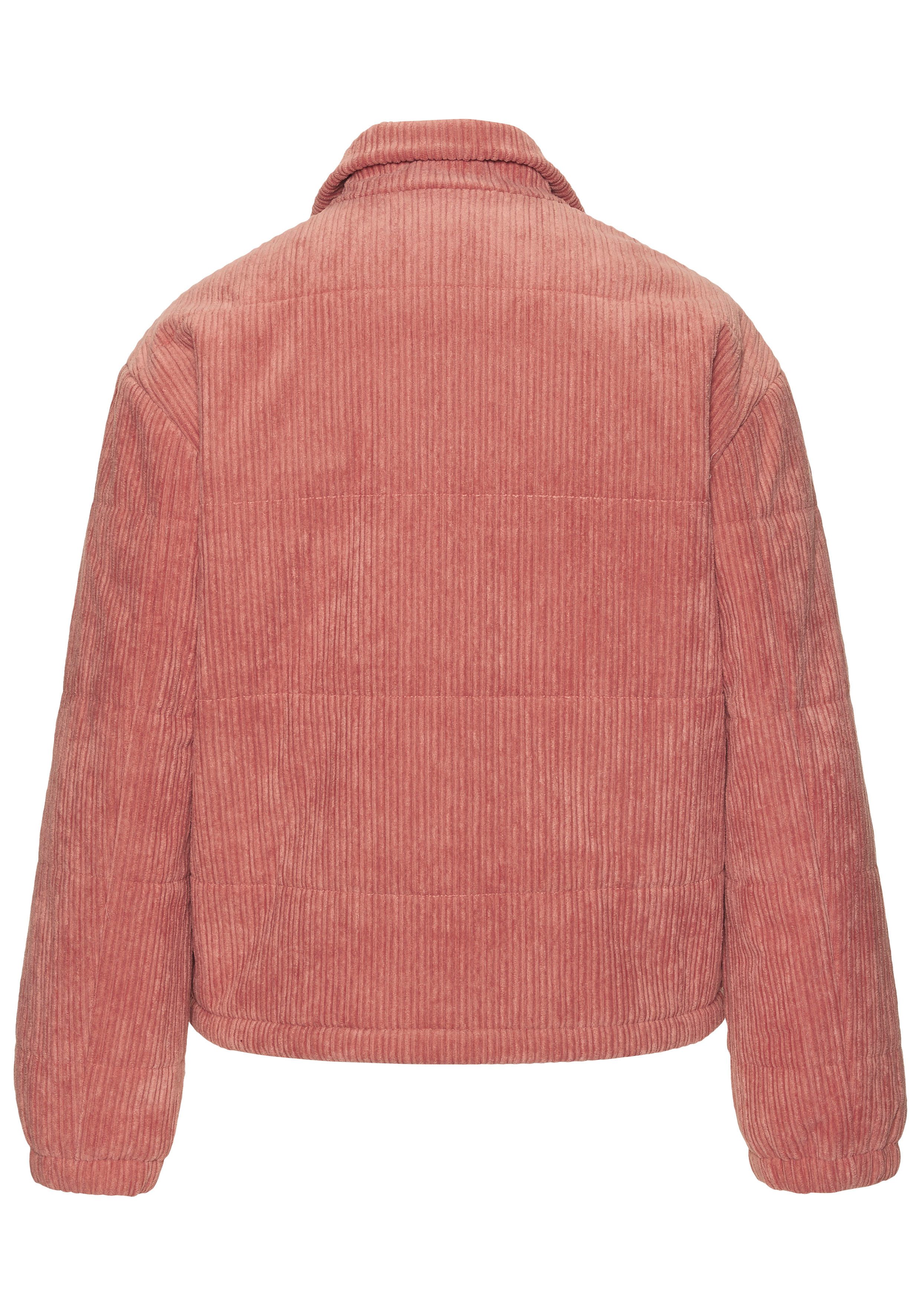 Buffalo Cordjacke mit Reißverschluss und Eingrifftaschen Leicht wattierte Übergangsjacke aus weichem Cordstoff, Frühlingsjacke – Bild 4 von 5