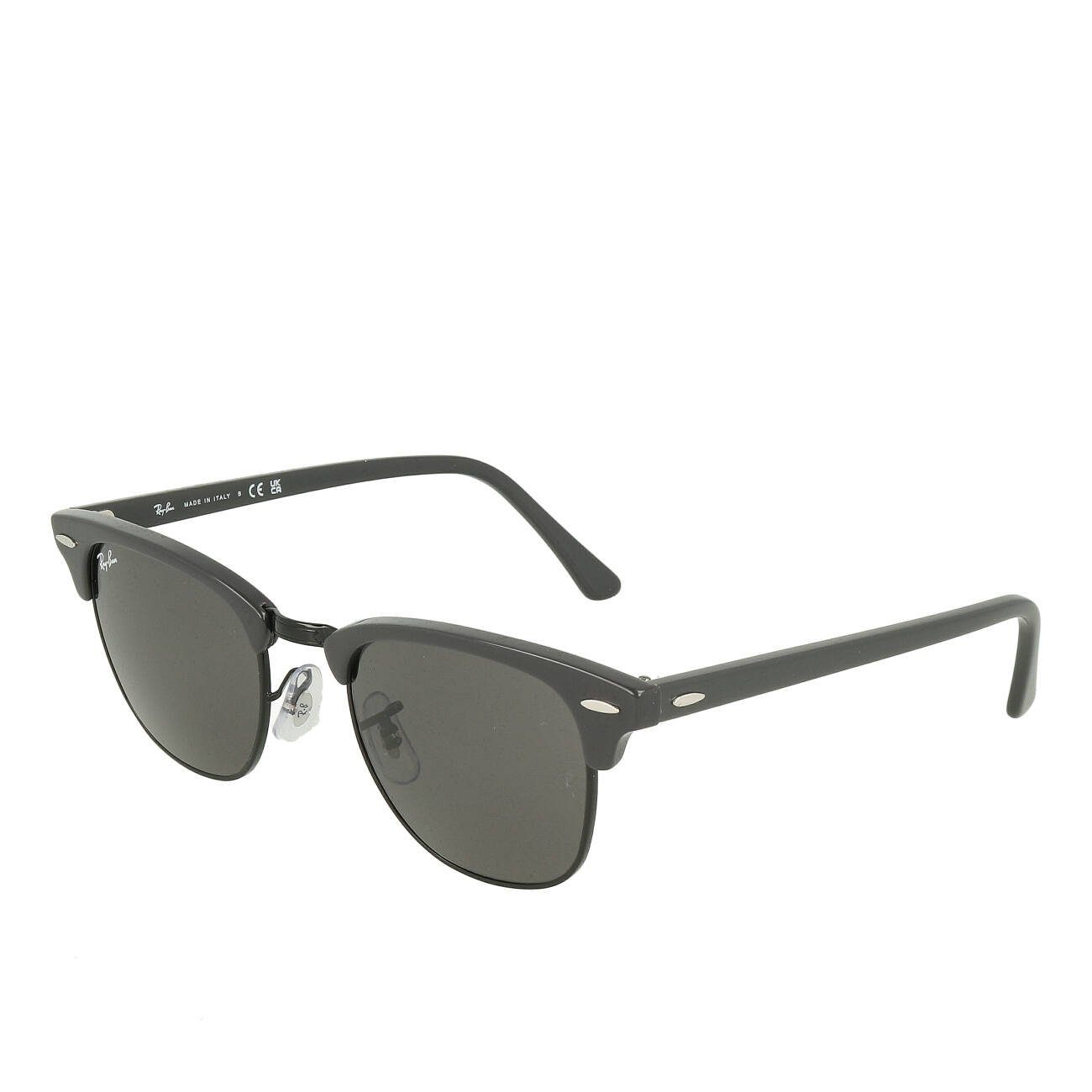 Ray-Ban Sonnenbrille Ray-Ban Clubmaster RB3016 1367B1 49 Grey On Black Dark Grey