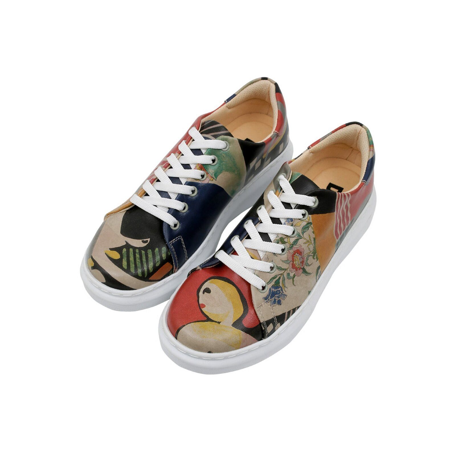 DOGO Myra Low-Top Sneaker Smell The Flowers Damen Sneaker, Myra Plateausneaker Handgefertigt