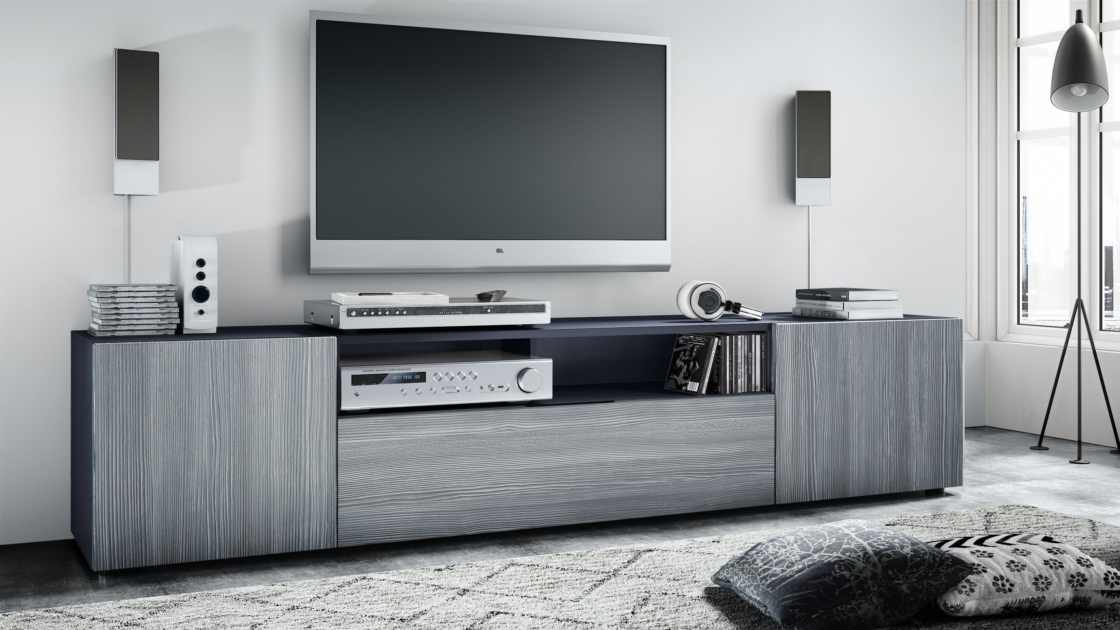 Vladon Lowboard Mogan (TV-Kommode, mit 2 günstig online kaufen