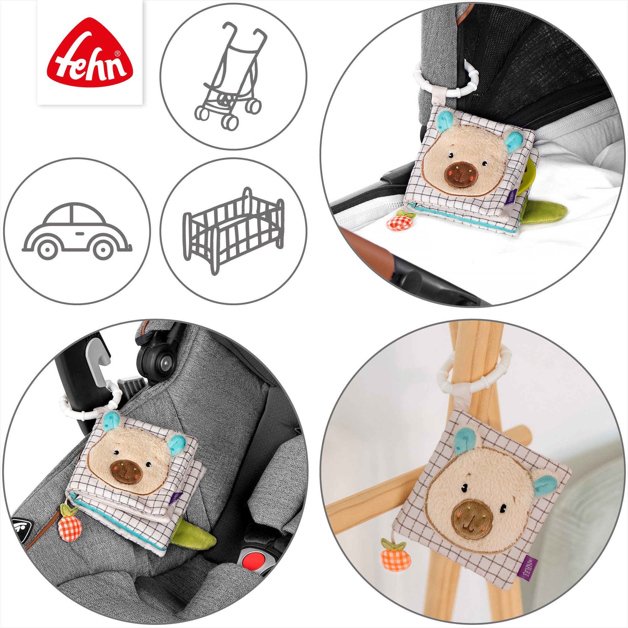 Fehn Stoffbuch Capybara Clara