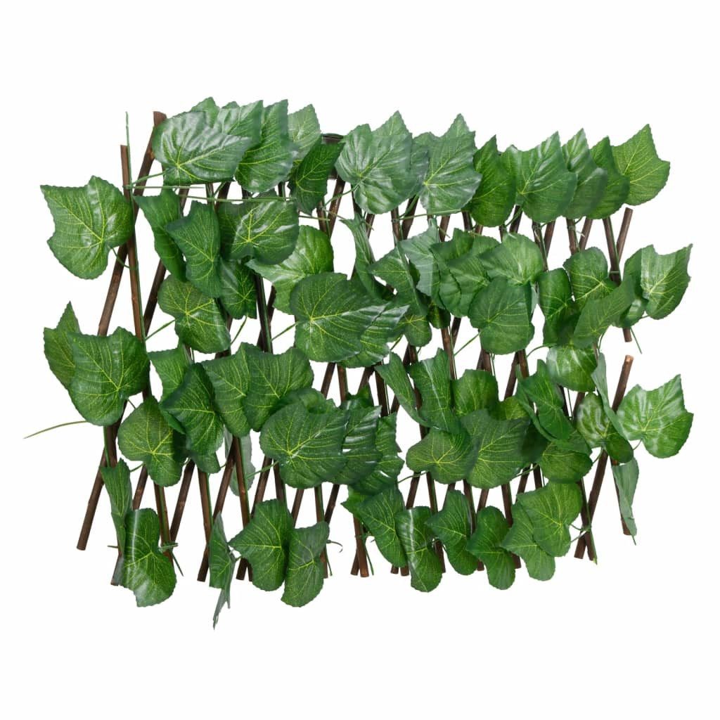 vidaXL Gartenzaun Rankgitter mit Künstlichem Weinlaub günstig online kaufen