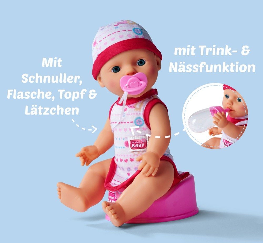 Set Babypuppe 105037800 SIMBA Baby Entzückendes Baby Born Auswahl zufällige New