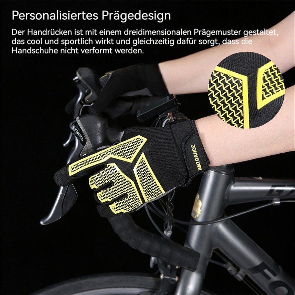 Dekorative Fahrradhandschuhe Fahrradhandschuhe Winter Thermo & Touchscreen Fahrradhandschuhe Herren mit Handschuhe Funktion Radsport Damen für