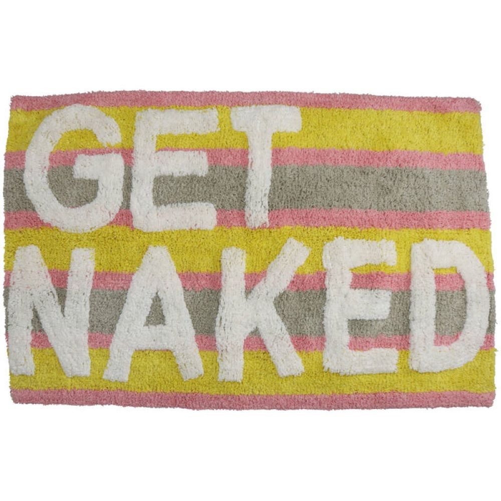 HD Collection Läufer Bad Matte Läufer Lustig GET NAKED Bunt Modern 80 cm, Höhe: 1.5 mm