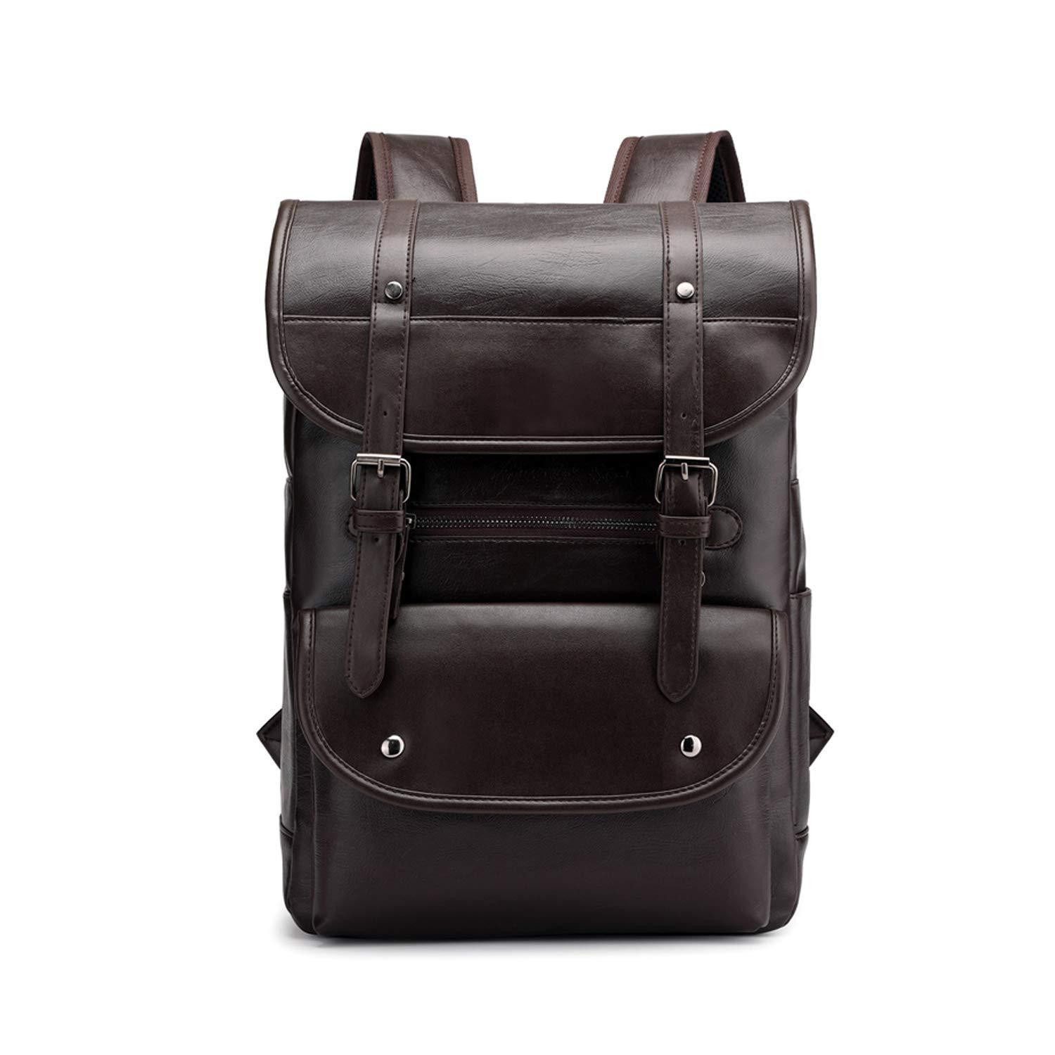LuxusKollektion Schulranzen Rucksack Unisex Braun 14 Zoll Laptop Wasserdicht