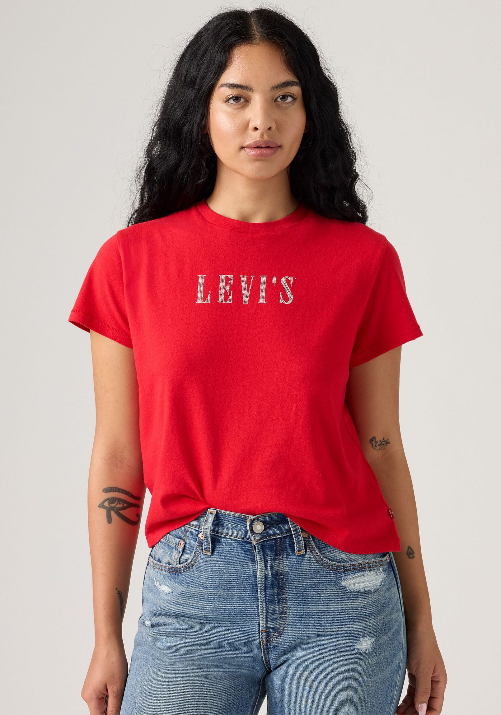 Levi's® T-Shirt GRAPHIC CLASSIC T Glitzerne Applikation