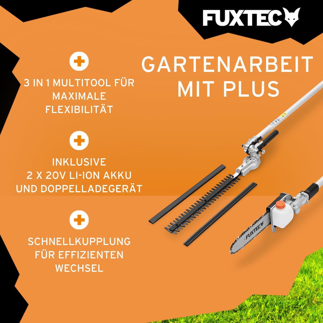 FUXTEC Akku-Multifunktionswerkzeug FX-E2MTSET, 2 x 20 V