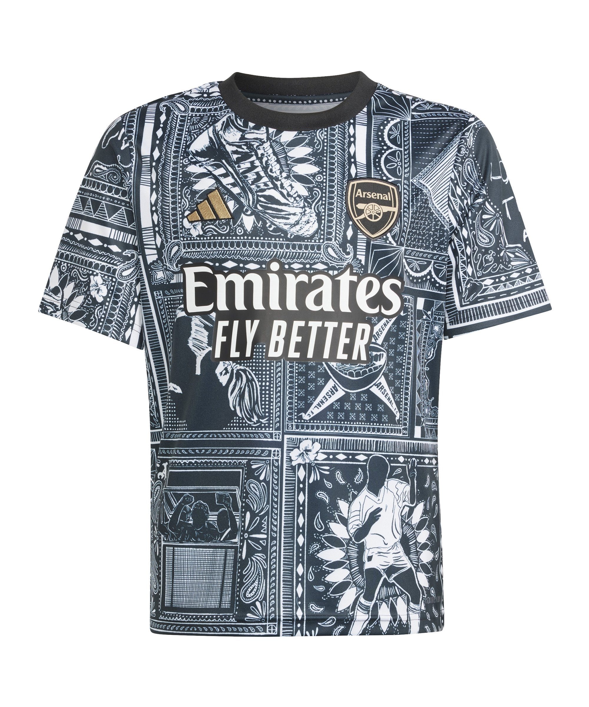 adidas Performance T-Shirt FC Arsenal London Ian Wright Prematch Shirt Kids default