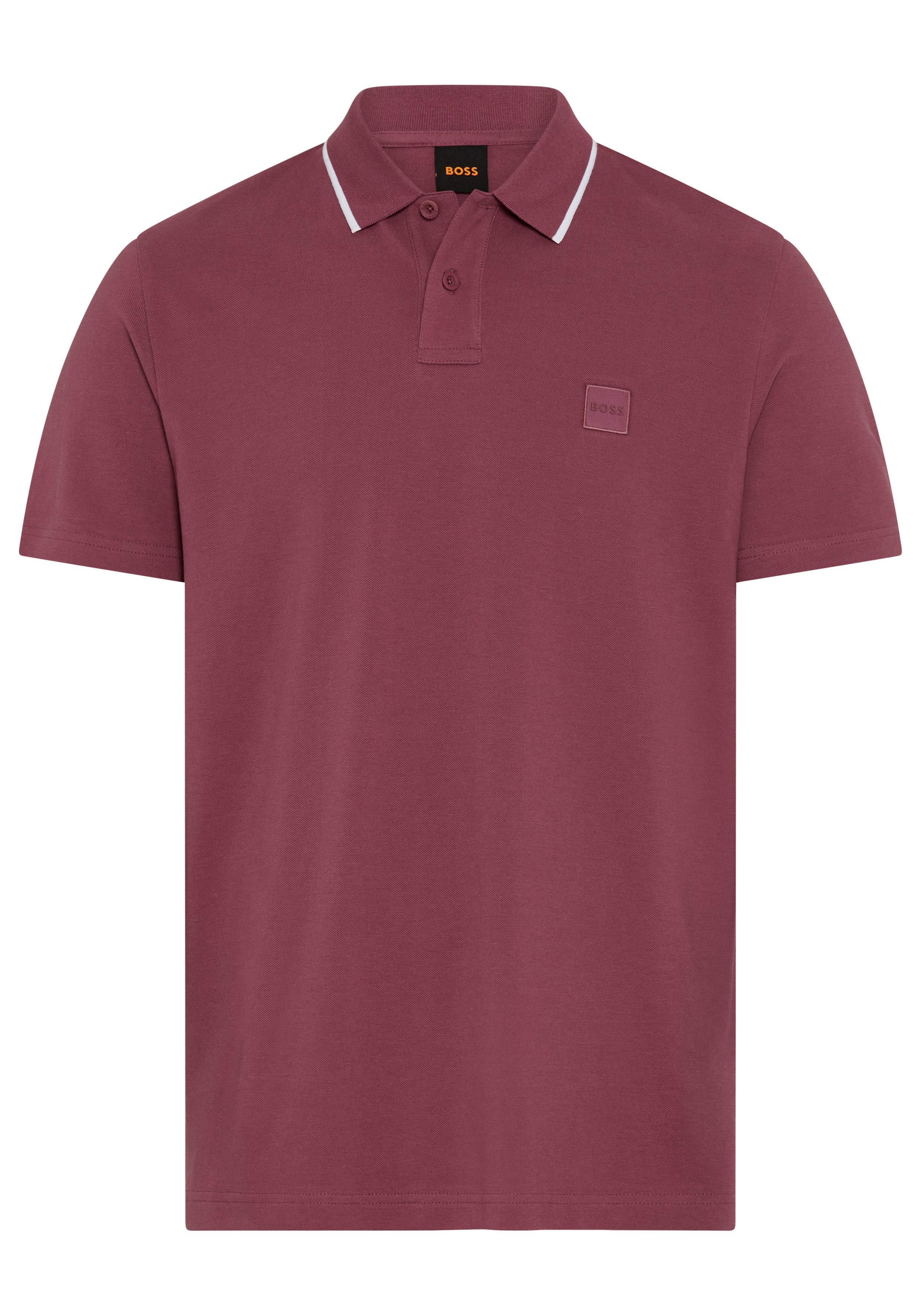 BOSS ORANGE Poloshirt Passerford Regular Fit Contrast Contrast Classic Stretch Pique Polo, pflegeleicht