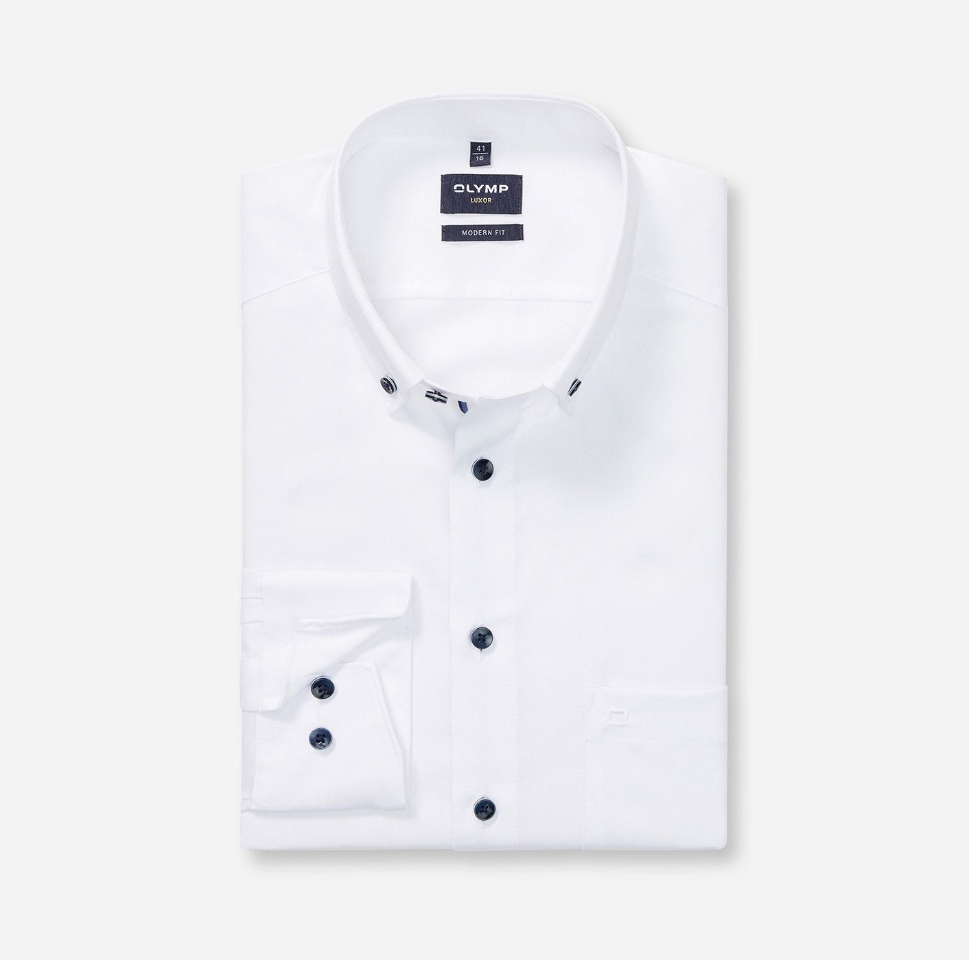 OLYMP Langarmhemd "Luxor modern fit", modern fit, Businesshemd, Button-down günstig online kaufen