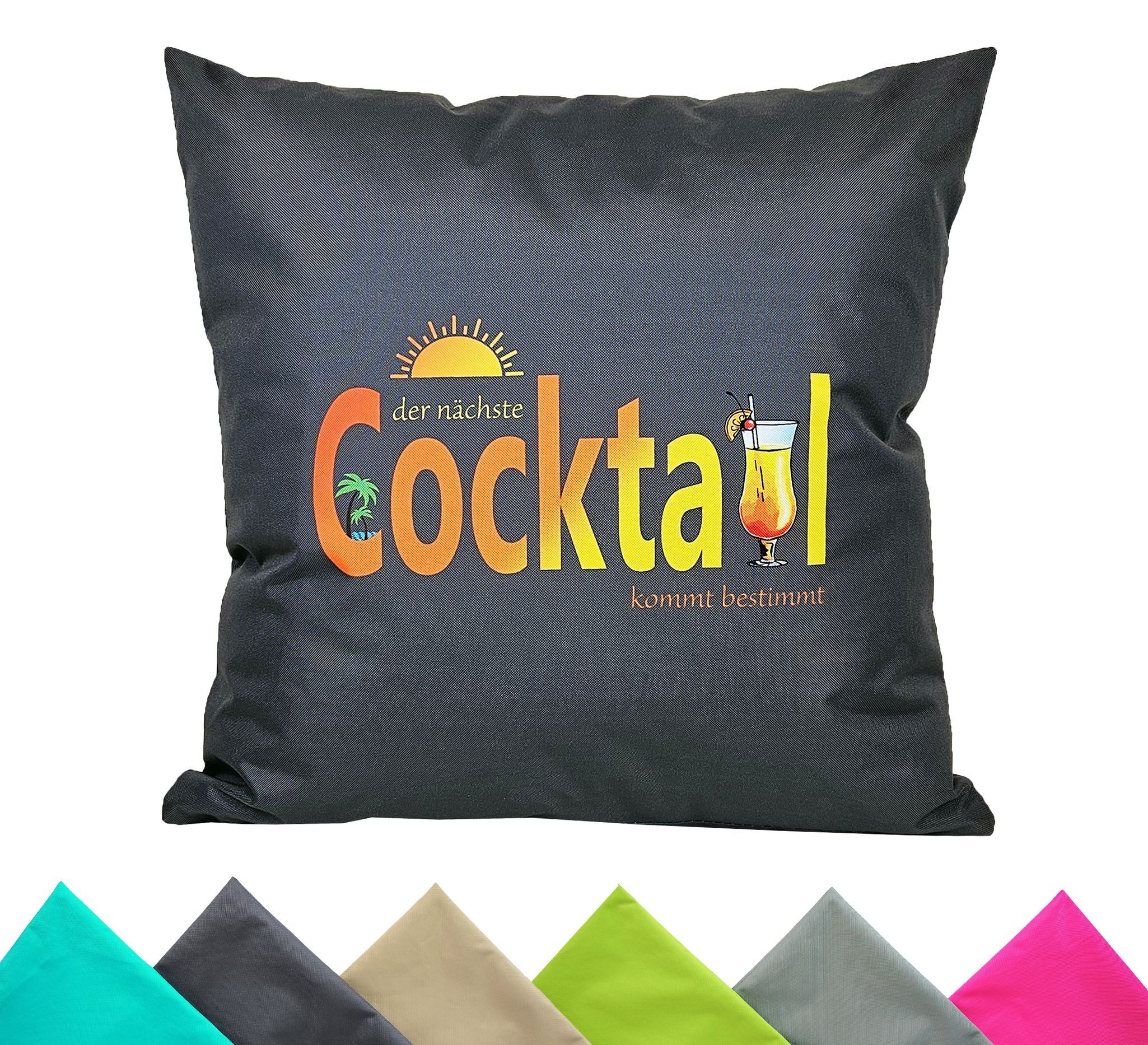 JACK Kissenbezüge 1x 50x50cm Motiv Outdoor Kissenhülle Bezug, (1 Stück), 1x Kissenhülle mit lustigen Motiven, wasserabweisend, Innen & Außen