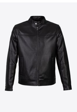 Wittchen Lederjacke Modern Classics WITTCHEN Herrenjacke aus Öko-Leder mit dekorativ besetzten Taschen