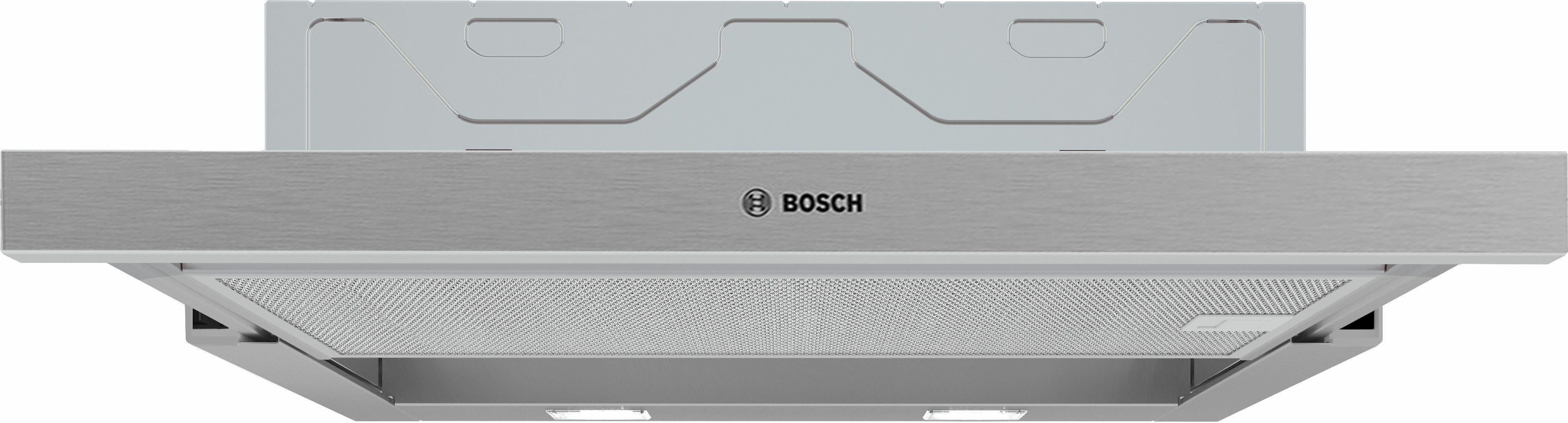 BOSCH Flachschirmhaube DFM064W55 Serie Serie 2 Helle LED-Kochfeldbeleuchtung & pflegeleichte Metall-Fettfilter