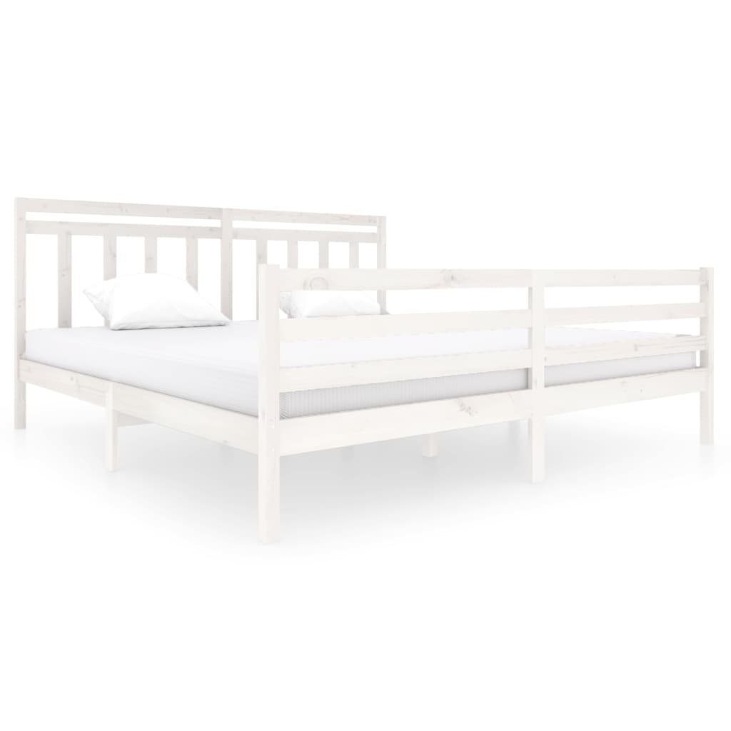 Vidaxl Massivholzbett Weiß 200x200 Cm günstig online kaufen