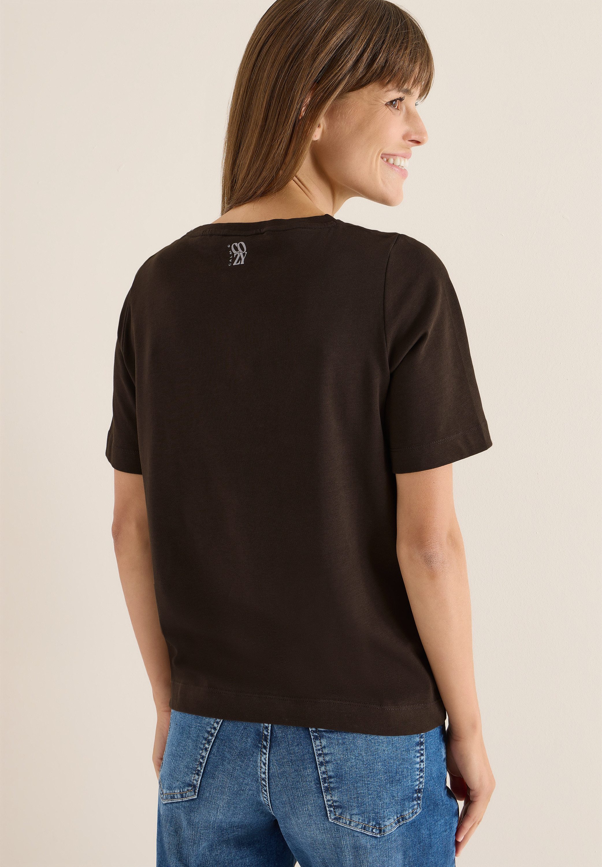 CECIL Rundhalsshirt mit Frontprint, kurzarm günstig online kaufen