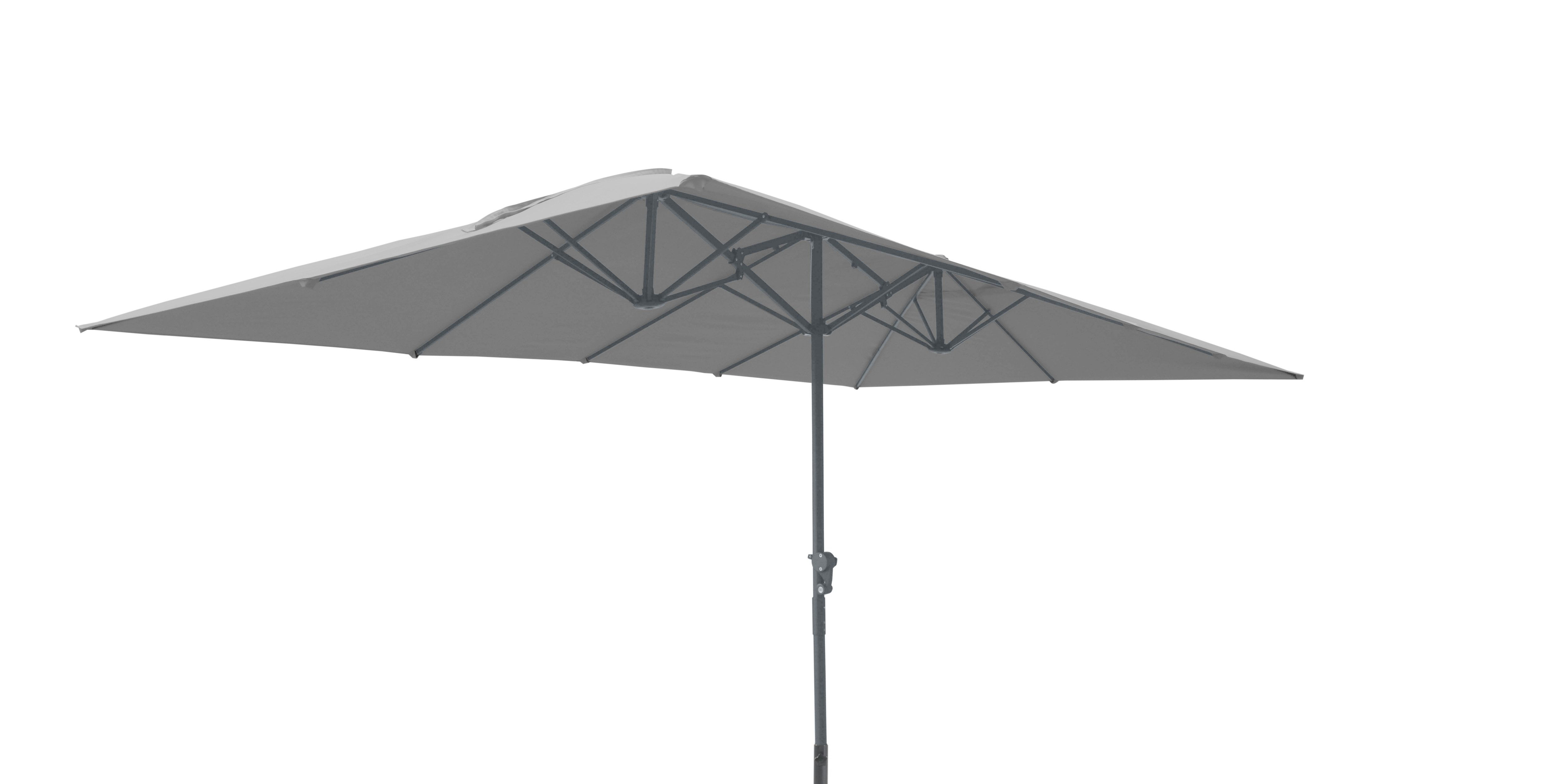 Leco Rechteckschirm Doppelsonnenschirm Rechteckschirm Partyschirm rechteckig, LxB: 460x460 cm, Ohne Schirmständer, 460 x 270 x 247 cm