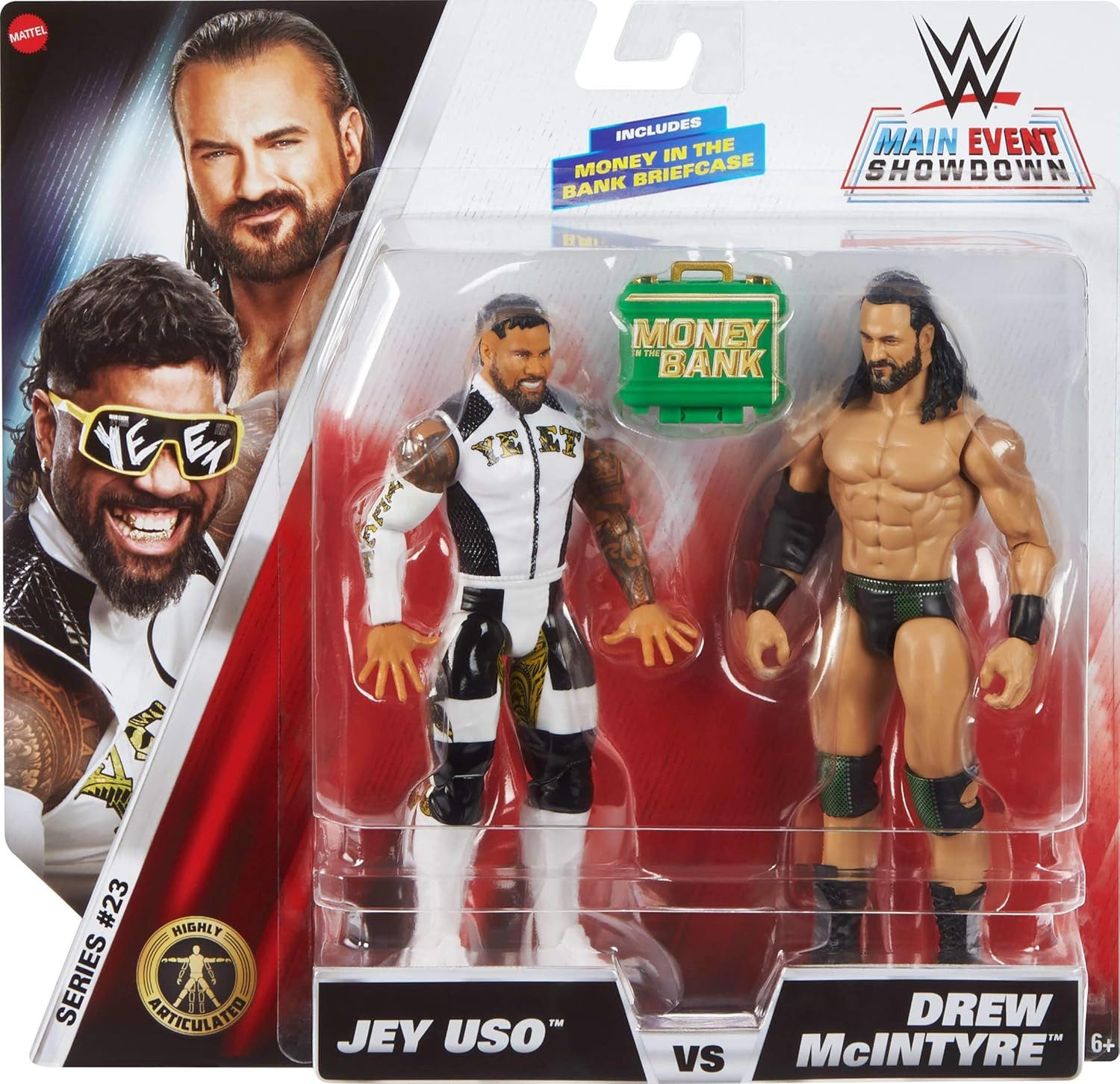 Mattel® Actionfigur Mattel WWE Main Event Showdown Actionfiguren 2er-Pack Serie #23