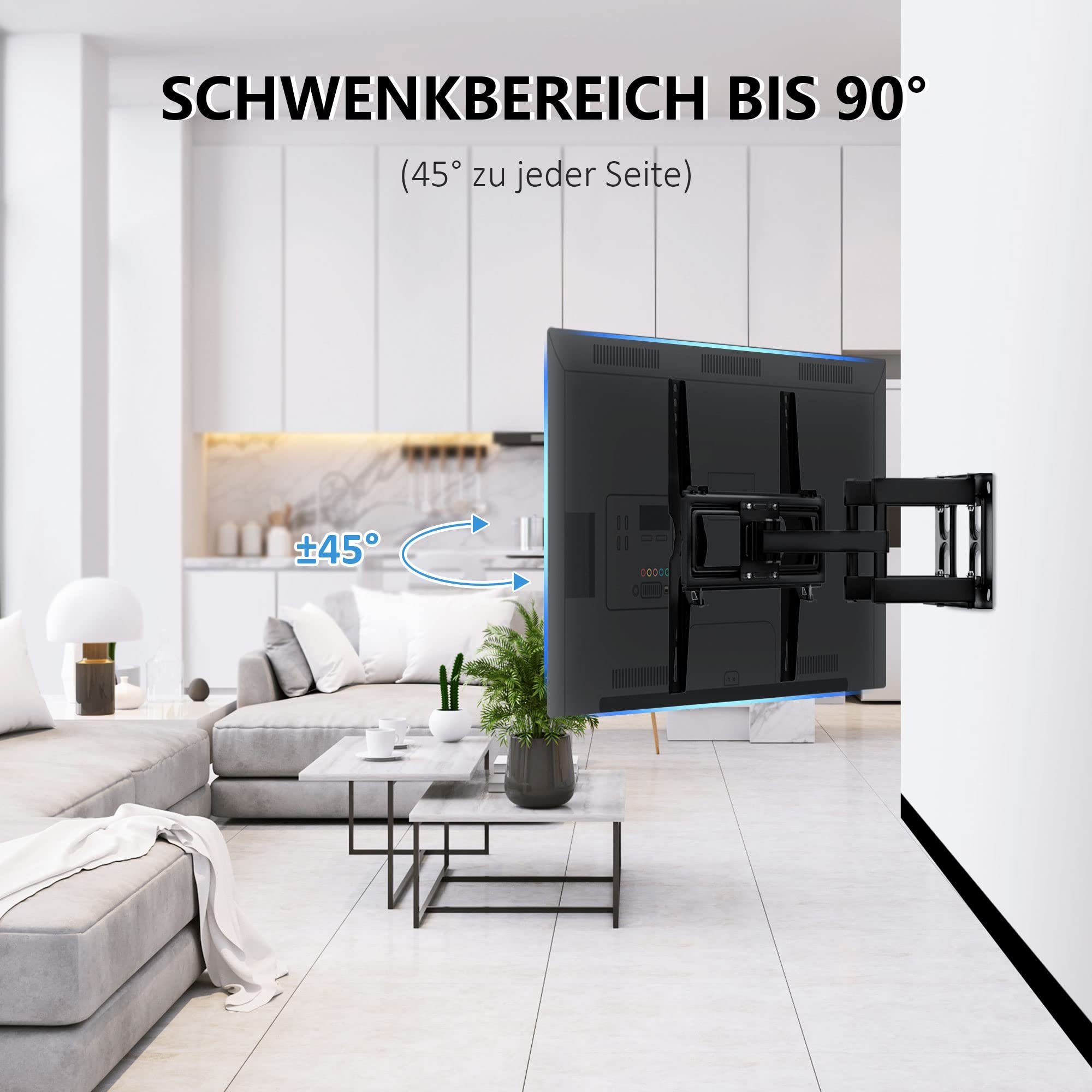 Ribelli TV-Ständer TV Wandhalterung, ca. 43x42x42cm, (TV Halterung) – Bild 3 von 5