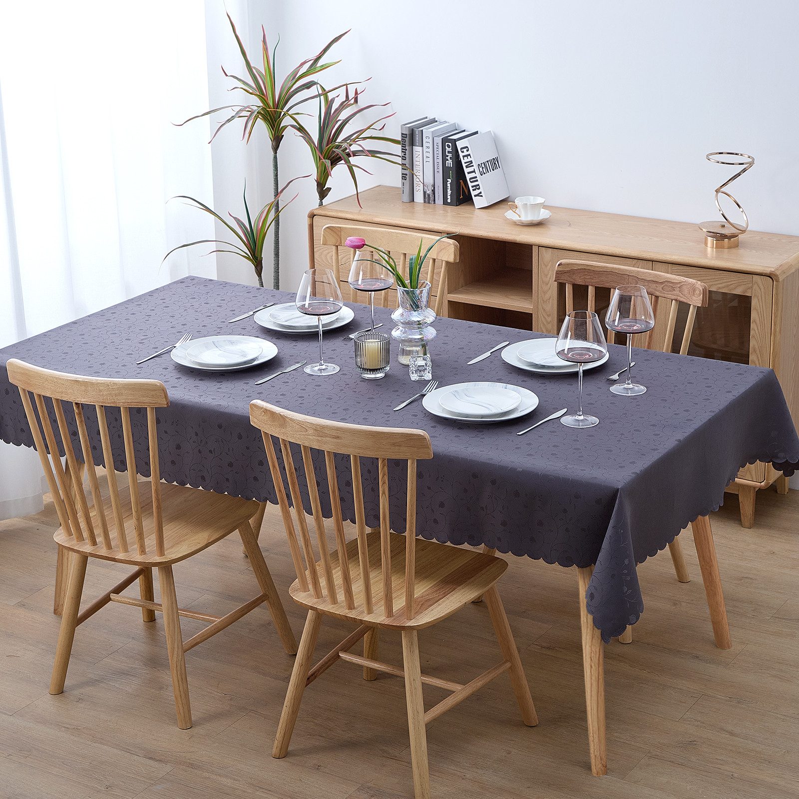 Simurq Tischdecke Abwaschbar - Lotuseffekt, Wasserabweisend & Pflegeleicht günstig online kaufen