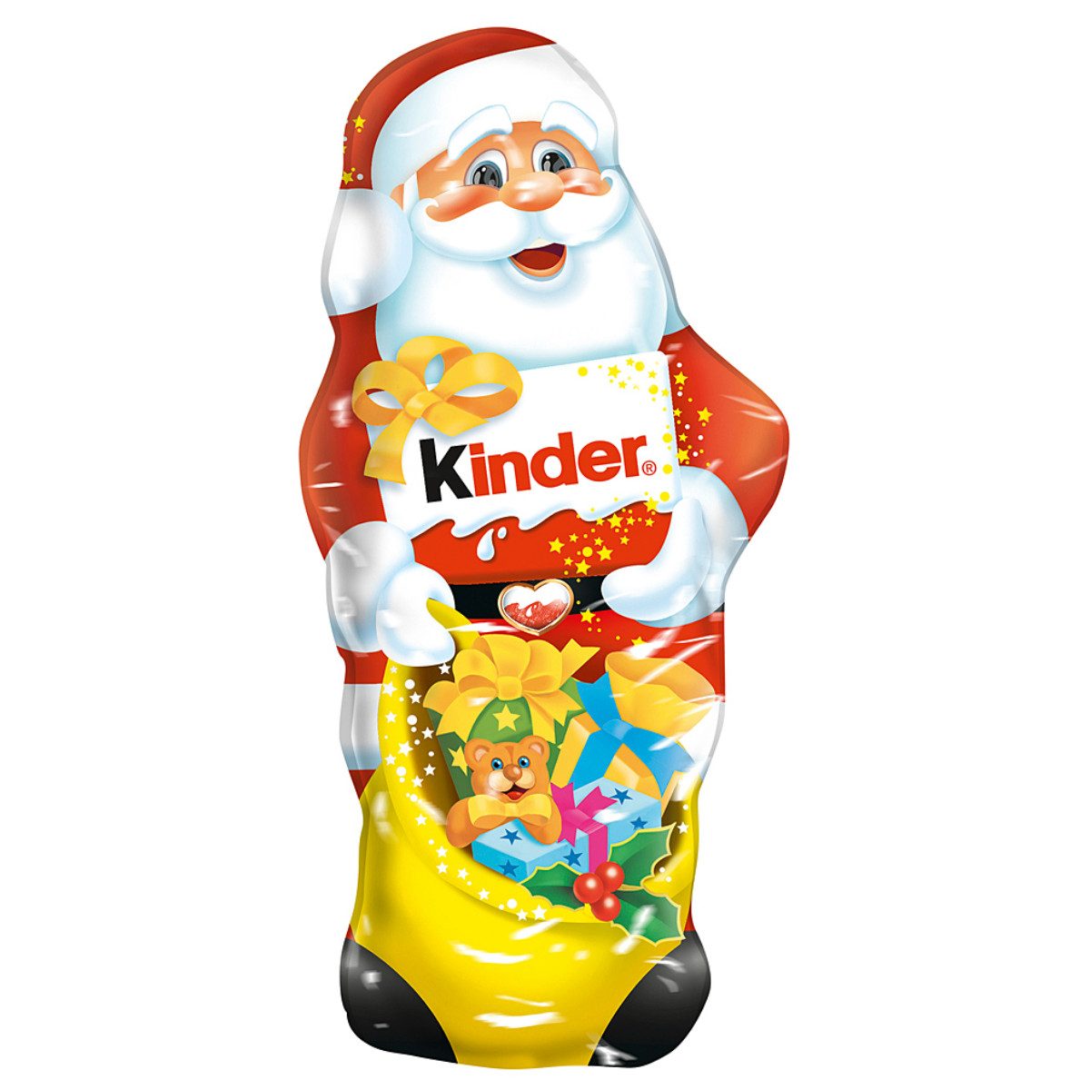 kinder Schokolade, Kinder Weihnachtsmann Hohlfigur aus Schokolade zum Aufhängen 55g