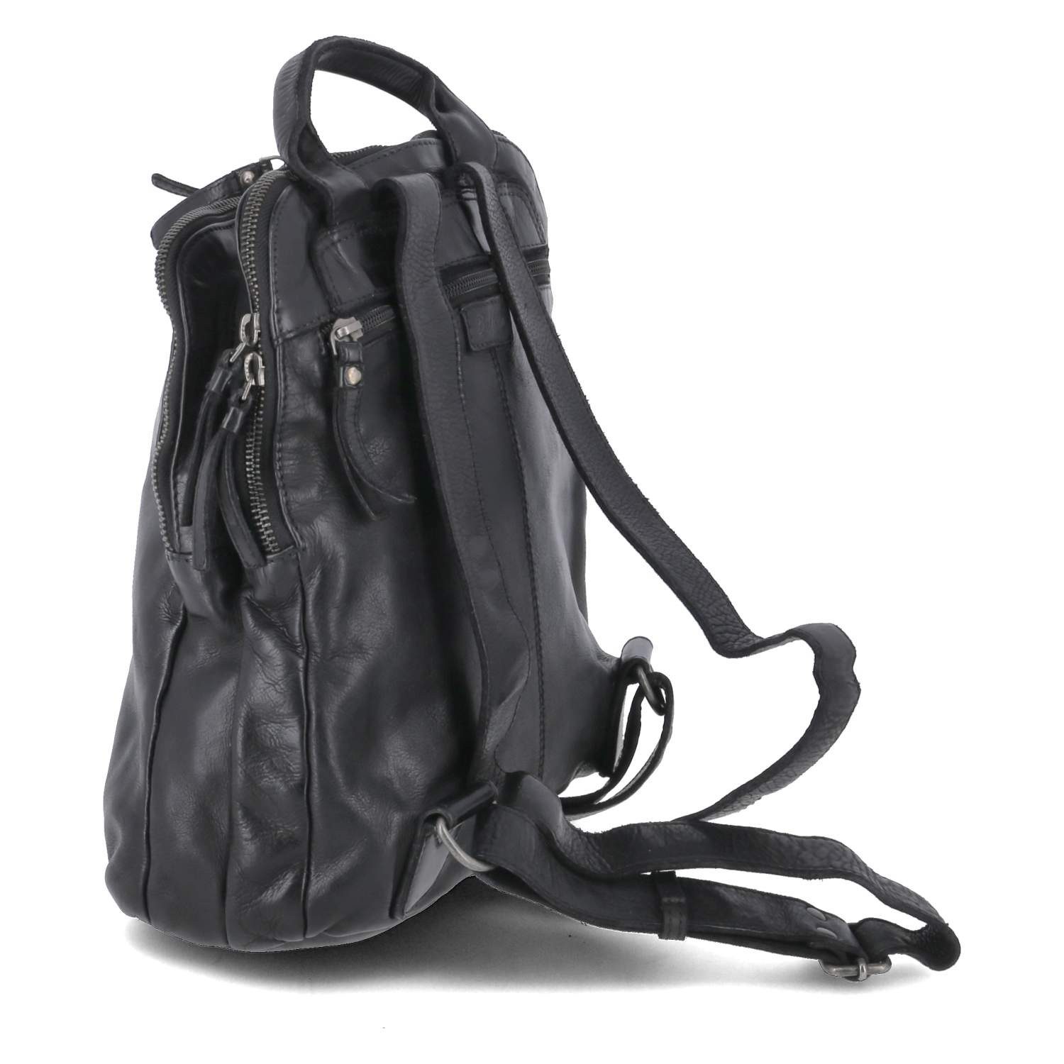Beliana Cityrucksack Beliana BEL9205-01 Rucksäcke Leder schwarz
