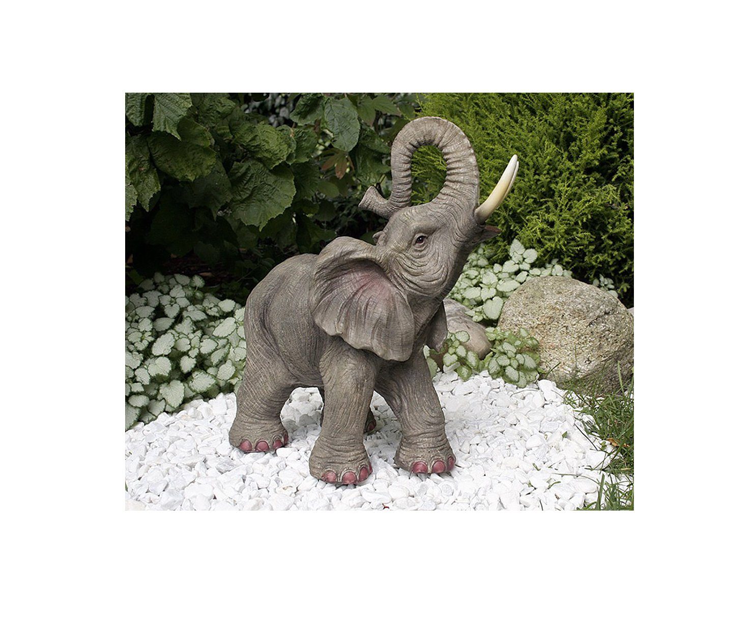 afrikanische tolle Geschenkidee JAMBO Fachhandel Plus Glückselefant (1 Gartenfigur Dekofigur, Garten St),