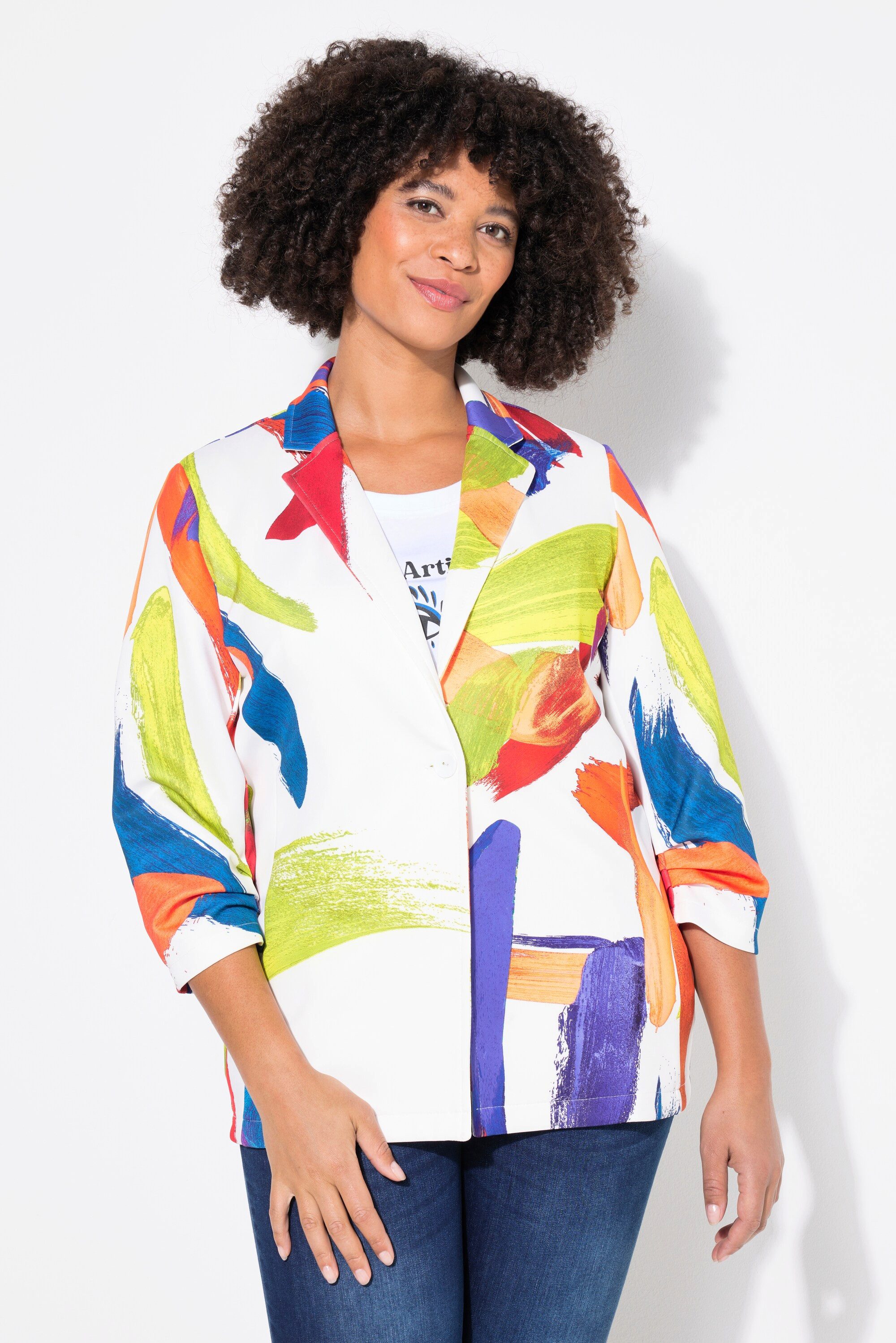 Angel of Style Blusenblazer Blazer Alloverdruck günstig online kaufen