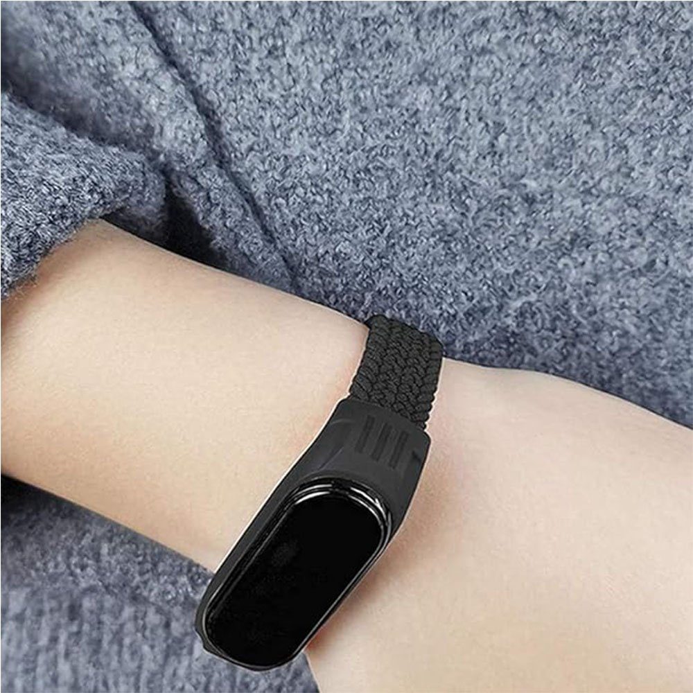 FELIXLEO Smartwatch-Armband Armband Woven Kompatibel Mi Xiaomi Einstellbare 7/6/5/4/3 Nylon Band