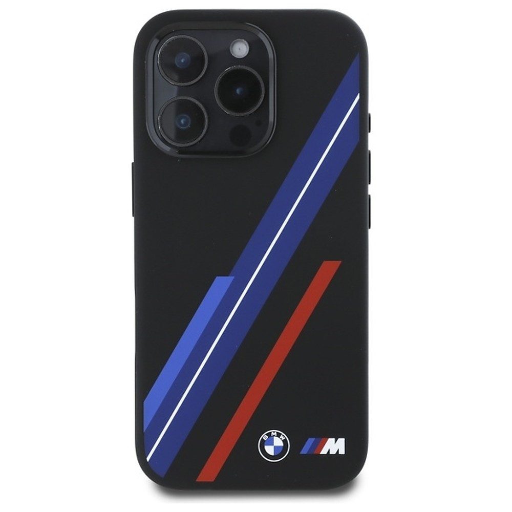 BMW Handyhülle Schutzhülle Smartphonehülle Magnethülle 6,9 Zoll, MagSafe-kompatibel, Soft-Touch-Silikon, BMW M Lizenz