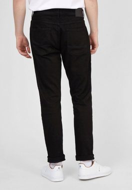 Ben Sherman Straight-Jeans Straight Black Jean Gerade geschnittene schwarzgewaschene Jeans