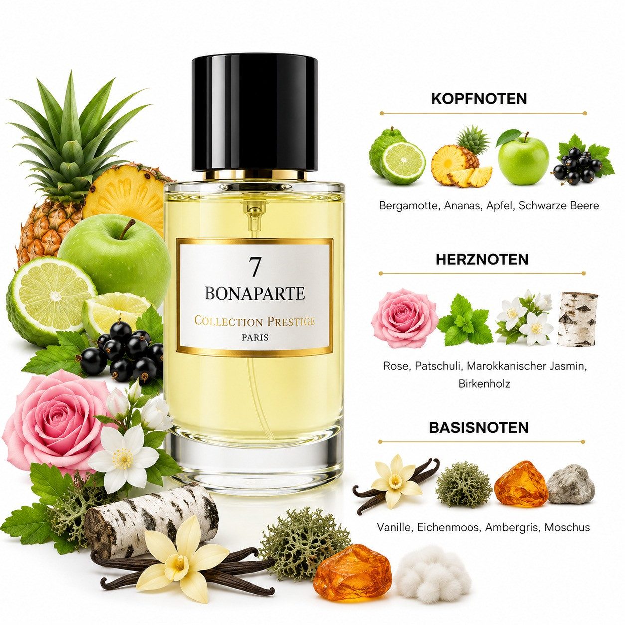 Collection Prestige Duft-Set Bonaparte No 7 Eau de Parfum + Parfümzerstäuber (leer) Set