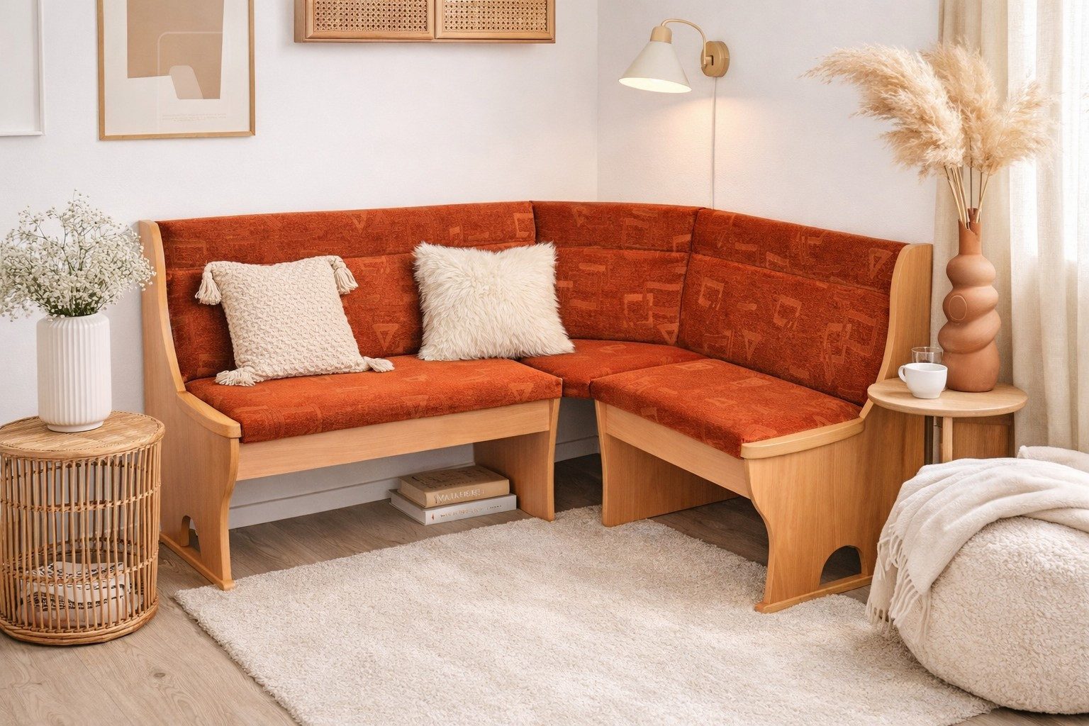 moebel-direkt-online Eckbank Truheneckbank 165x125 cm Stellmaß