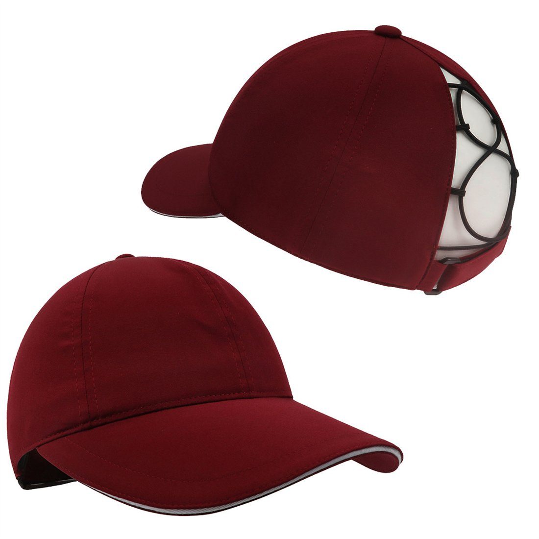 DÖRÖY Baseball Cap Outdoor-Baseballkappe für Frauen,schnell trocknende Kappe,Sonnenblende Rot | Baseball Caps