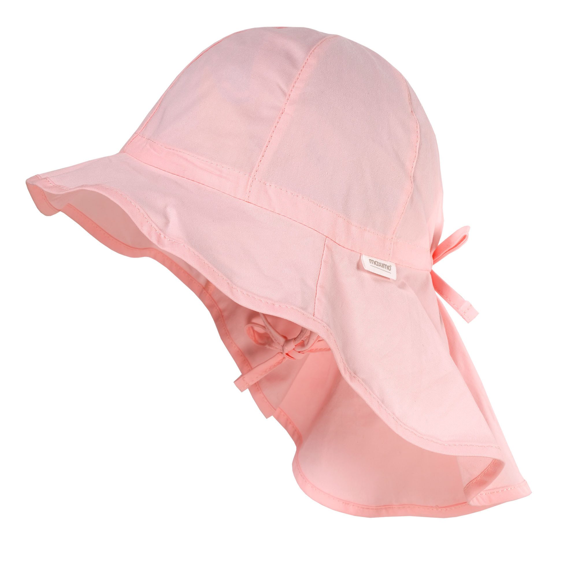 MAXIMO Fischerhut MINI GIRL-Flapper, Schleife Band, Nackenschutz, UV (1-St) Popeline