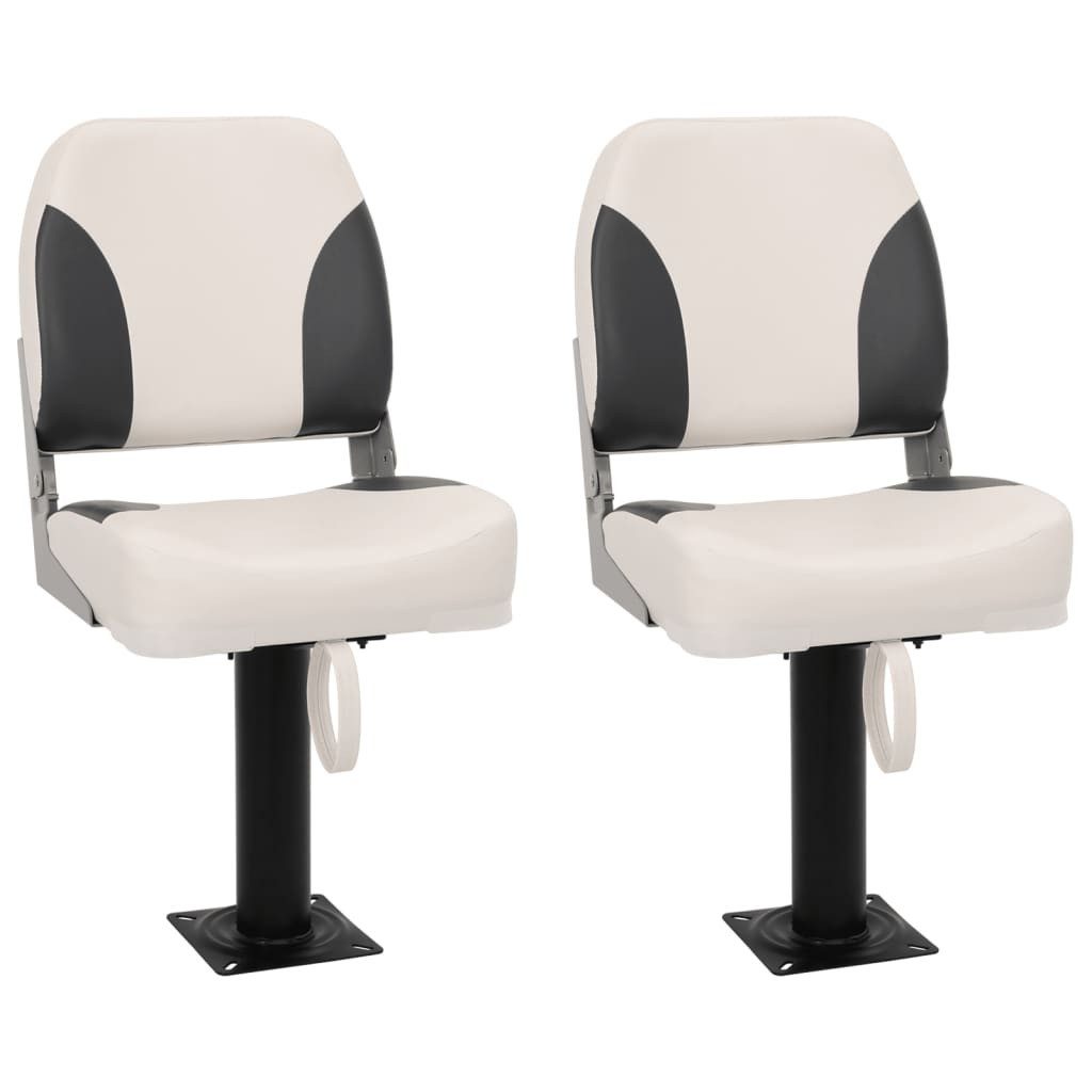 vidaXL Segelboot Bootssitze mit Podest 2 Stk. 360° Drehbar, (2-St)