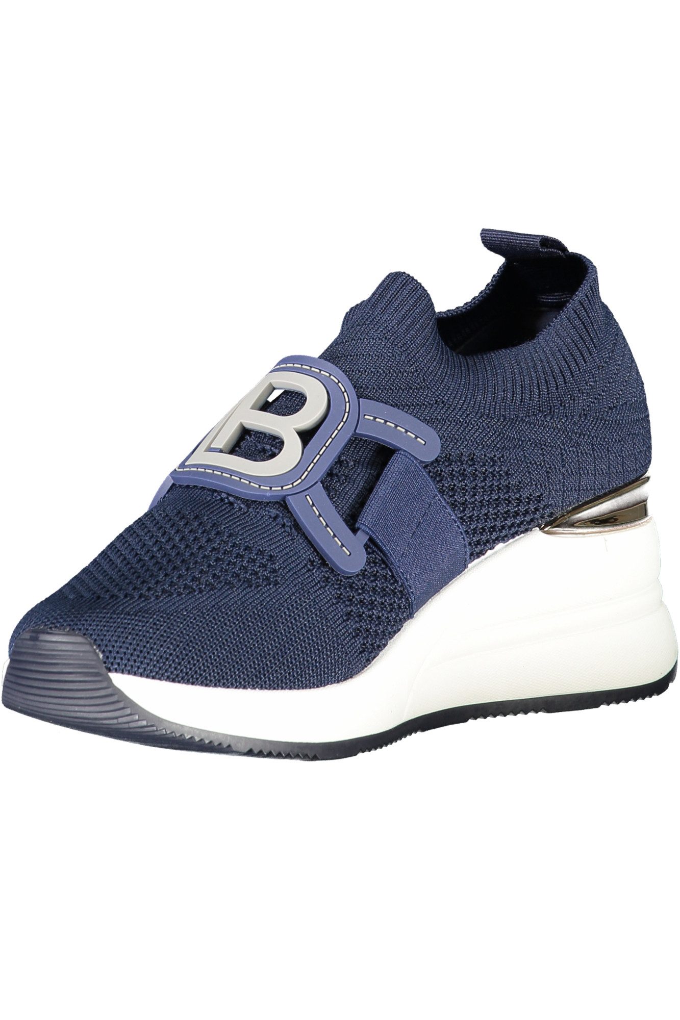 Laura Biagiotti Sneaker Blaue Damensportschuhe mit 6 cm Plateau &